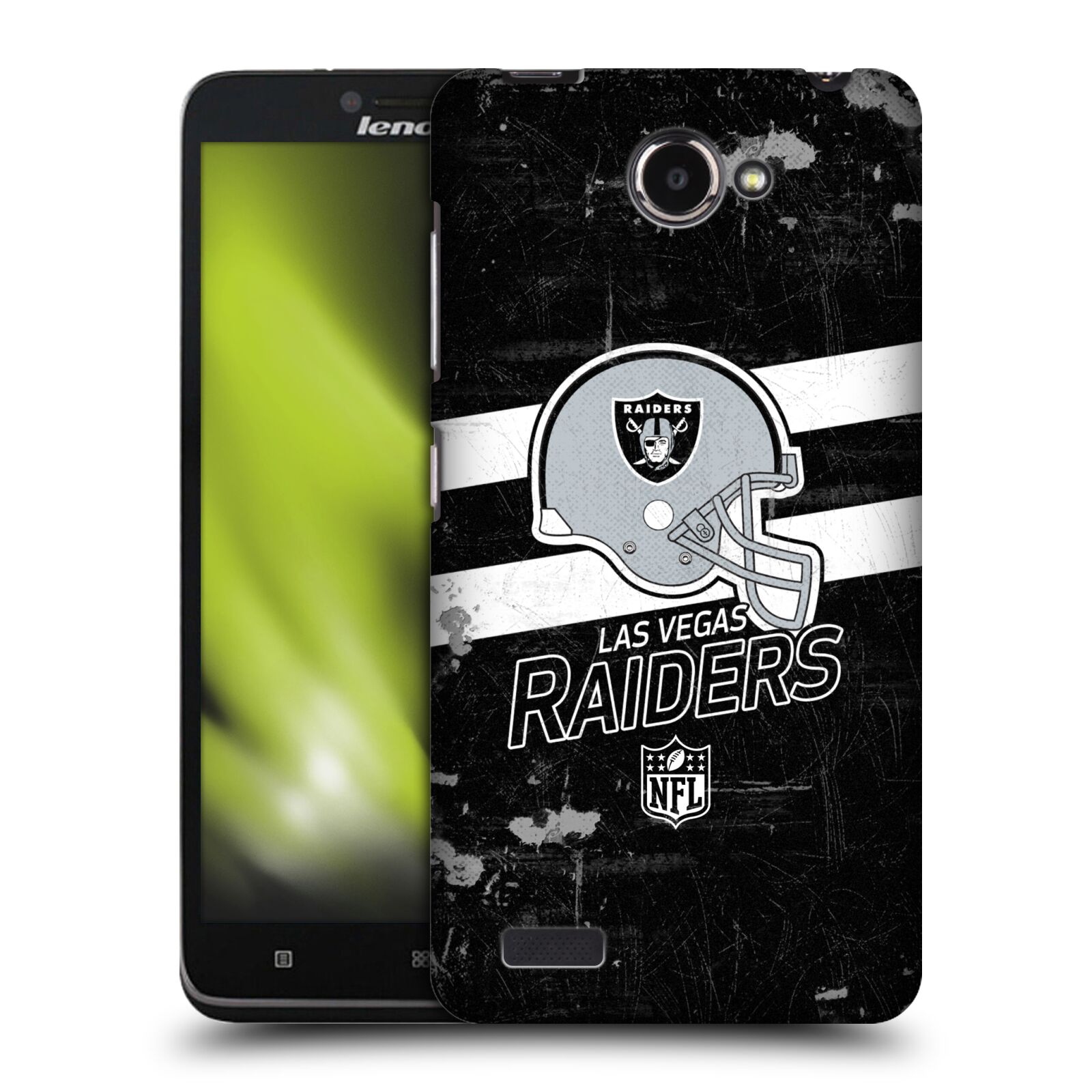 FUNDA TRASERA RÍGIDA OFICIAL DE NFL LAS VEGAS RAIDERS CON LOGOTIPO ARTÍSTICO PARA TELÉFONOS LENOVO - Imagen 10 de 10