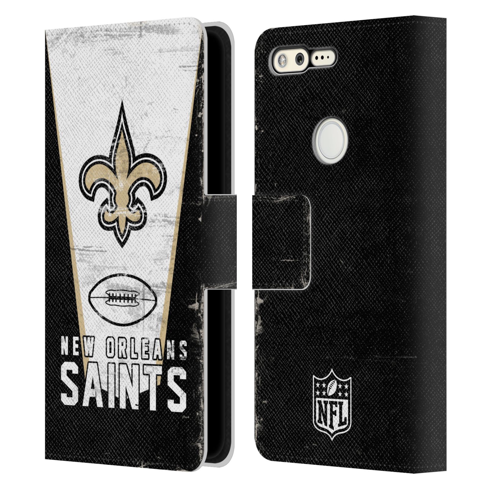 OFFICIAL NFL NEW ORLEANS SAINTS LOGO ART LEATHER BOOK CASE FOR GOOGLE PHONES - 第 7/9 張圖片