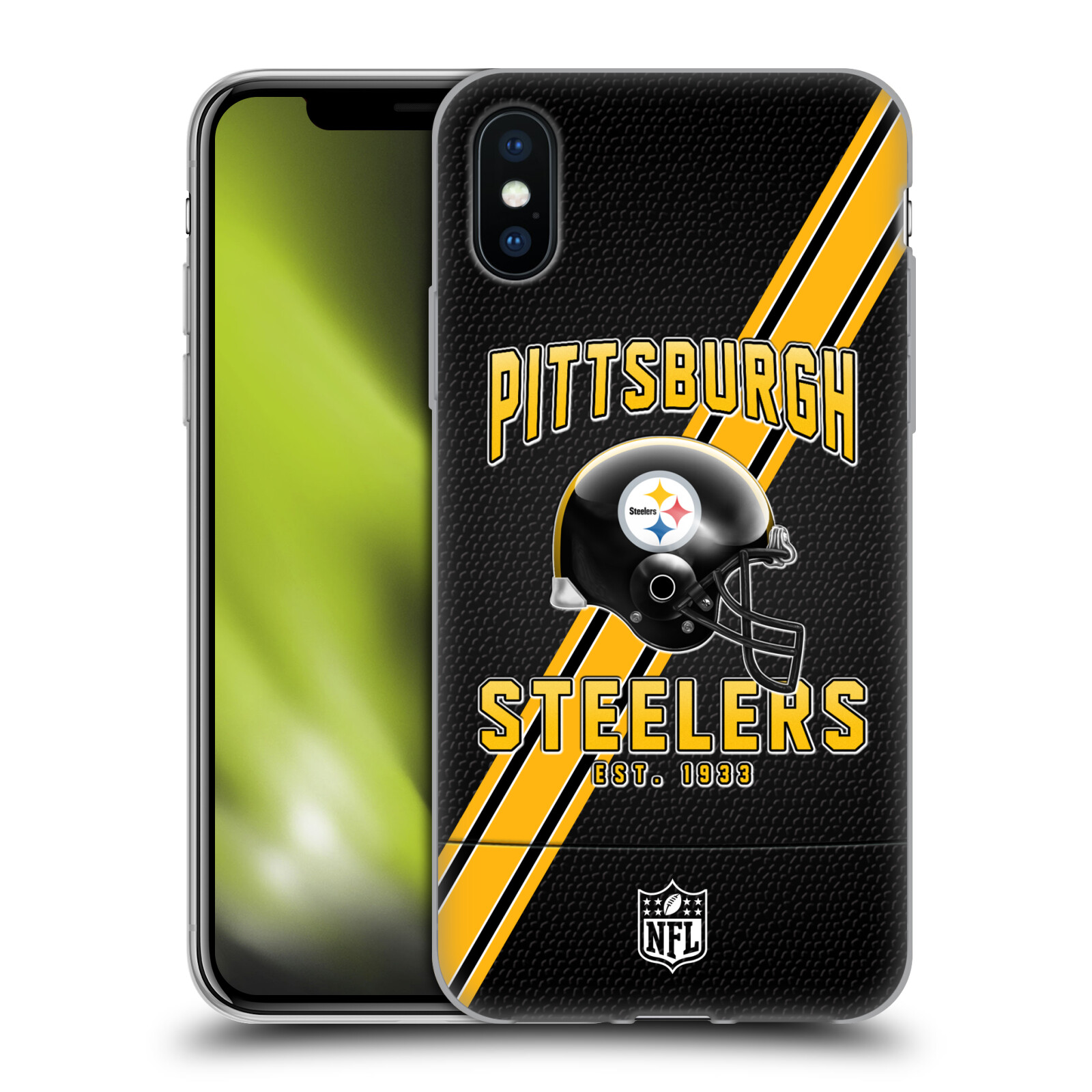 OFFICIAL NFL 2019/20 PITTSBURGH STEELERS SOFT GEL CASE FOR APPLE iPHONE