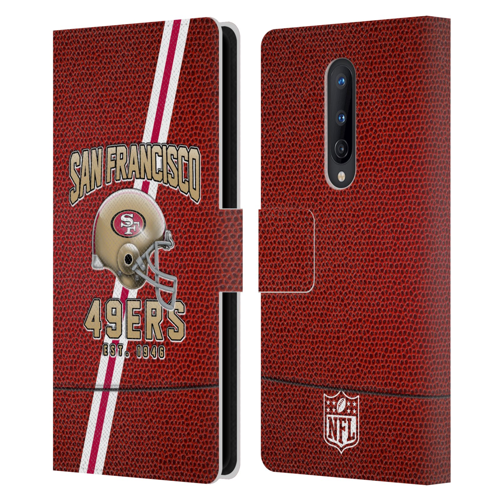 NFL SAN FRANCISCO 49ERS LOGO ART LEATHER BOOK WALLET CASE FOR BLACKBERRY ONEPLUS - Picture 8 of 9