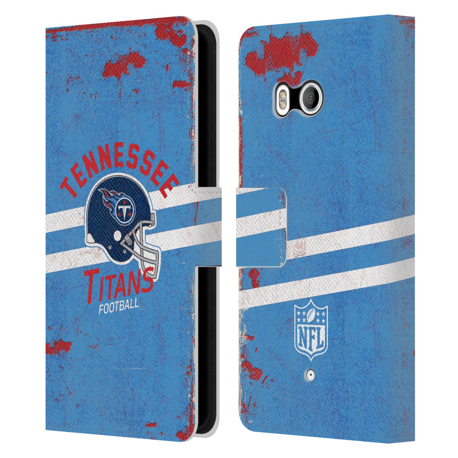 OFFICIAL NFL TENNESSEE TITANS LOGO ART LEATHER BOOK WALLET CASE FOR HTC PHONES 1 - Picture 7 of 7