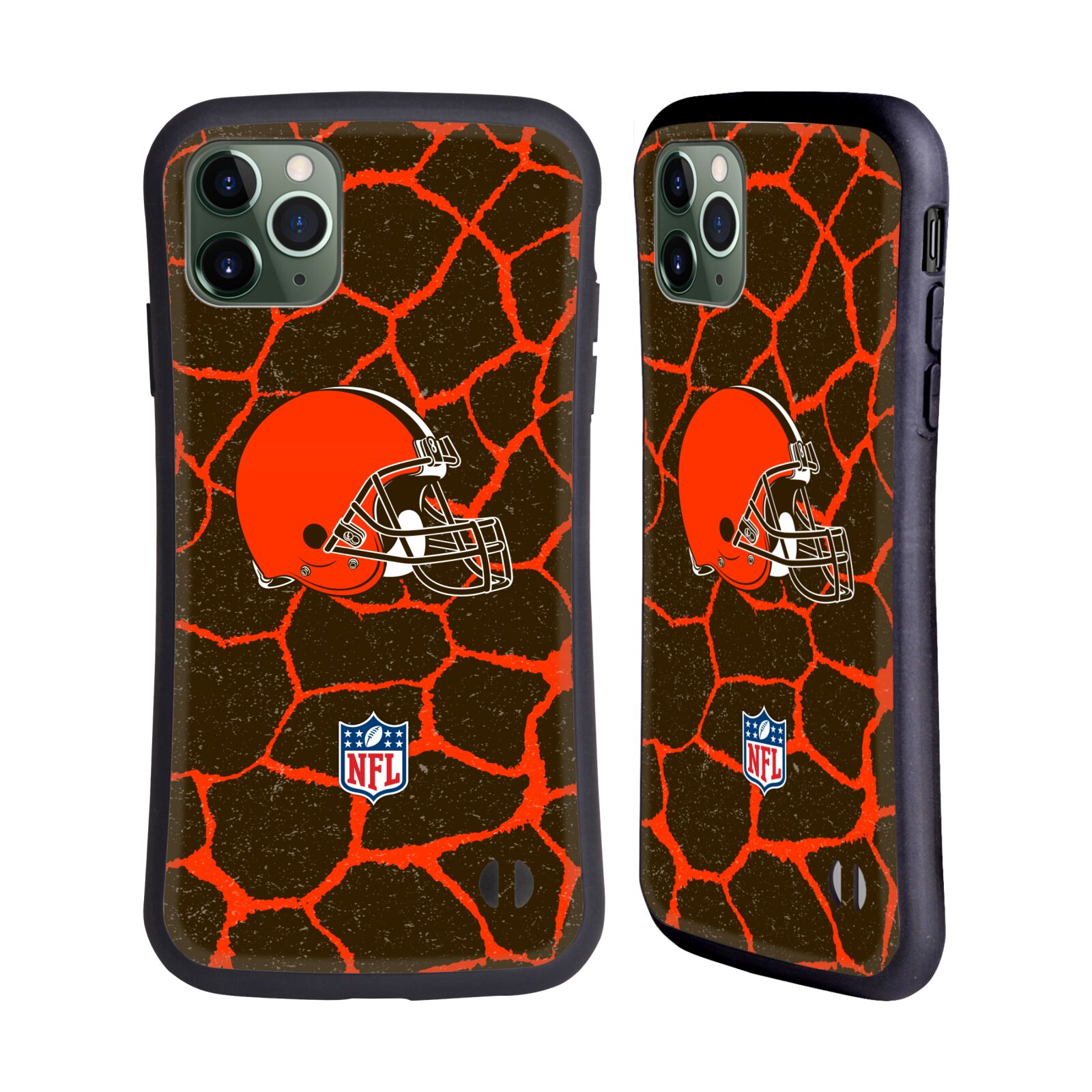 HYBRID-HÜLLE ORIGINAL NFL CLEVELAND BRAUN KUNST FÜR APPLE iPHONES HANDYS - Bild 9 von 15