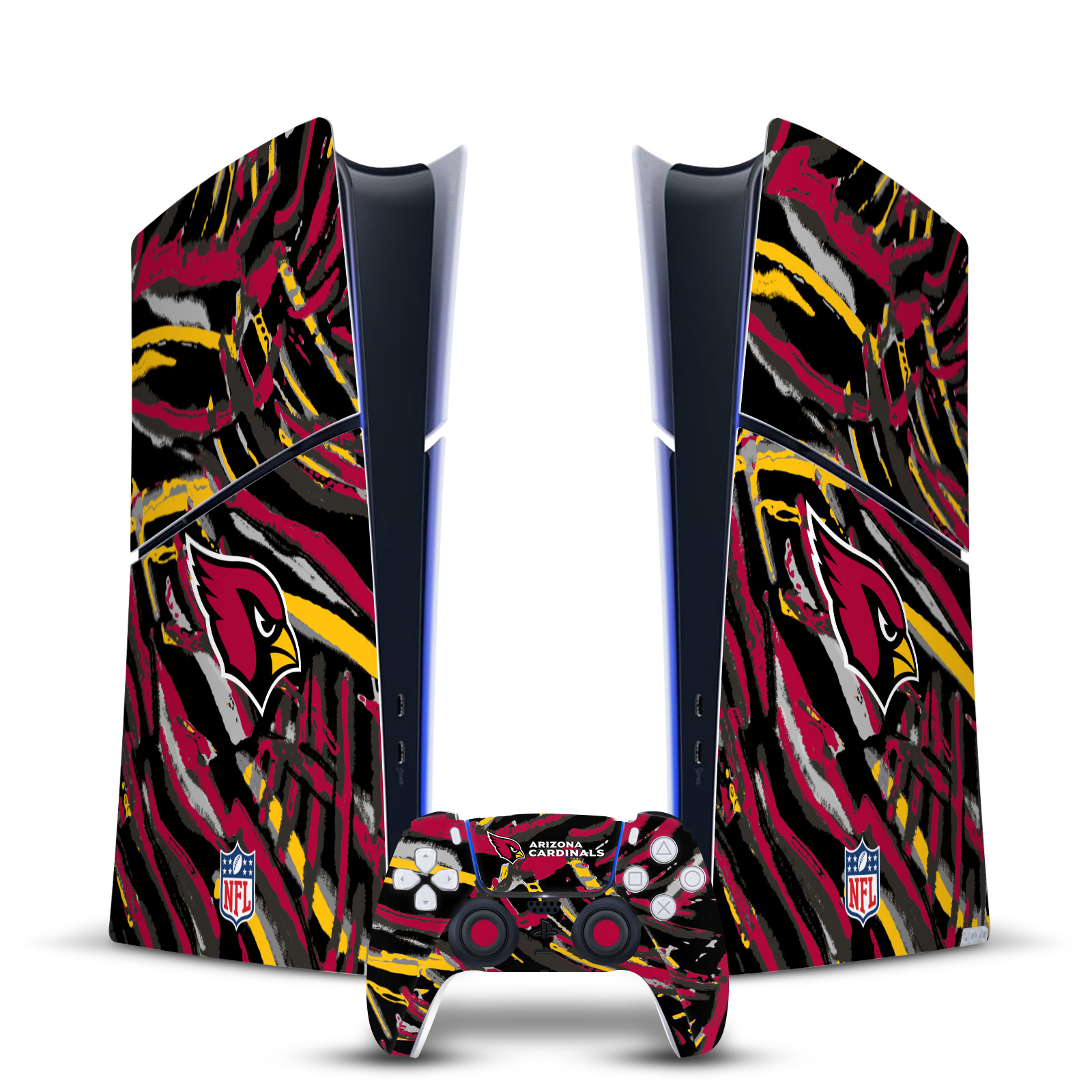 NFL ARIZONA CARDINALS VINYL SKIN DECAL FOR PS5 SLIM DIGITAL CONSOLE & CONTROLLER