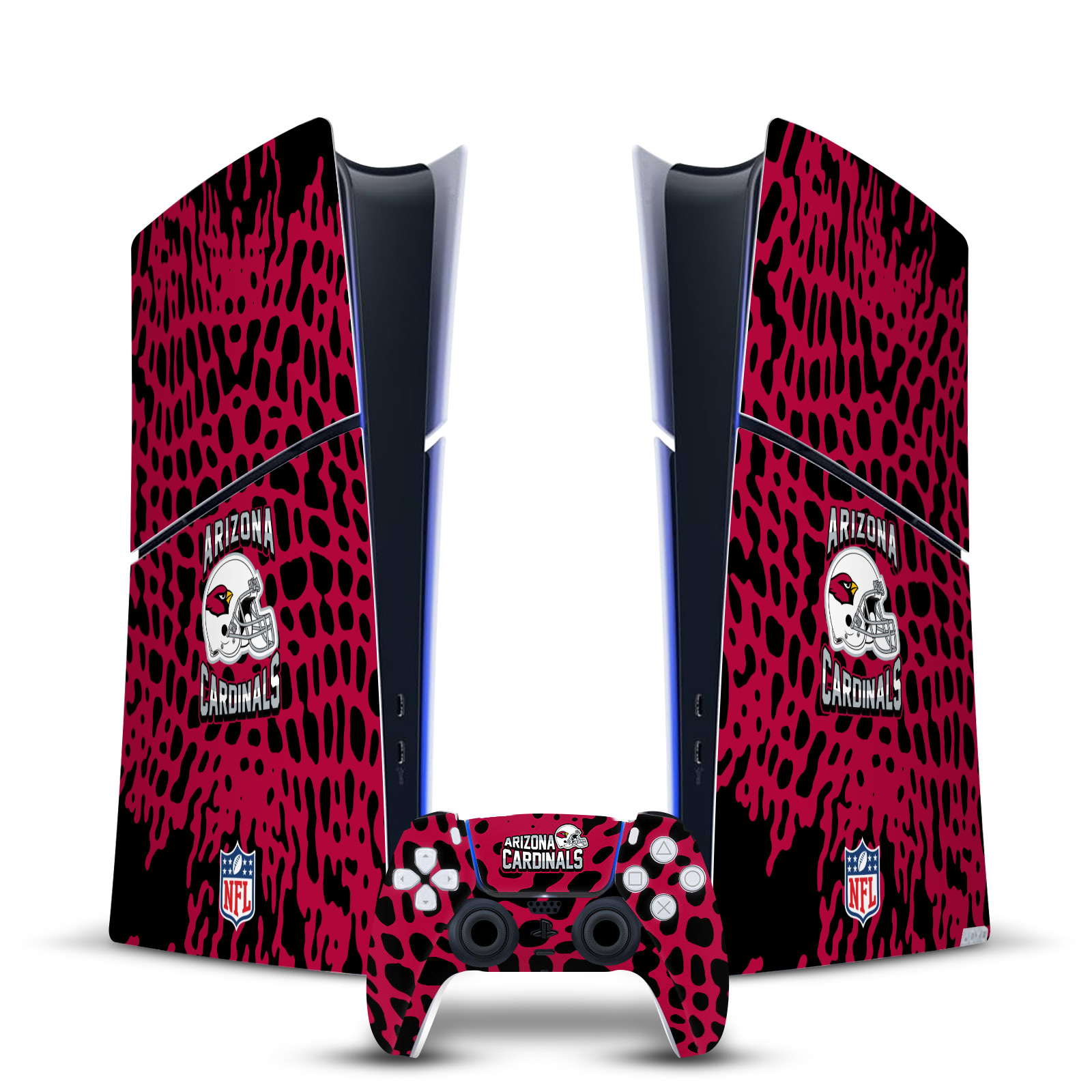 NFL ARIZONA CARDINALS VINYL SKIN DECAL FOR PS5 SLIM DIGITAL CONSOLE & CONTROLLER