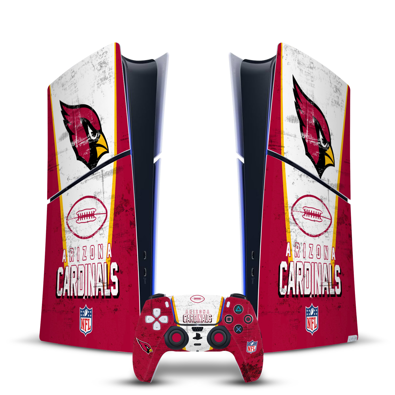 NFL ARIZONA CARDINALS VINYL SKIN DECAL FOR PS5 SLIM DIGITAL CONSOLE & CONTROLLER