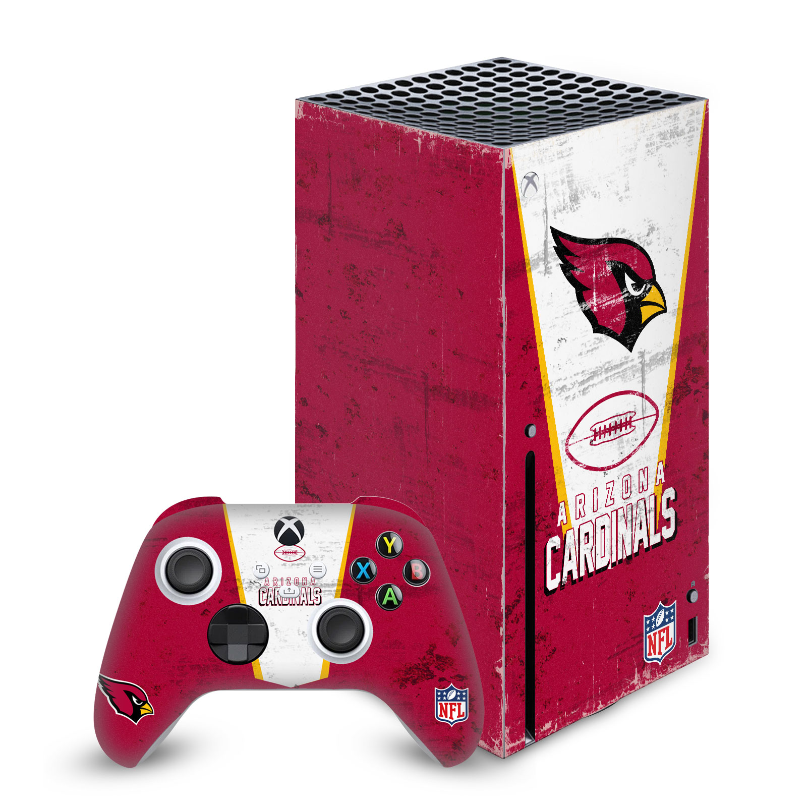 OFFICIAL NFL ARIZONA CARDINALS VINYL SKIN FOR SERIES X CONSOLE & CONTROLLER