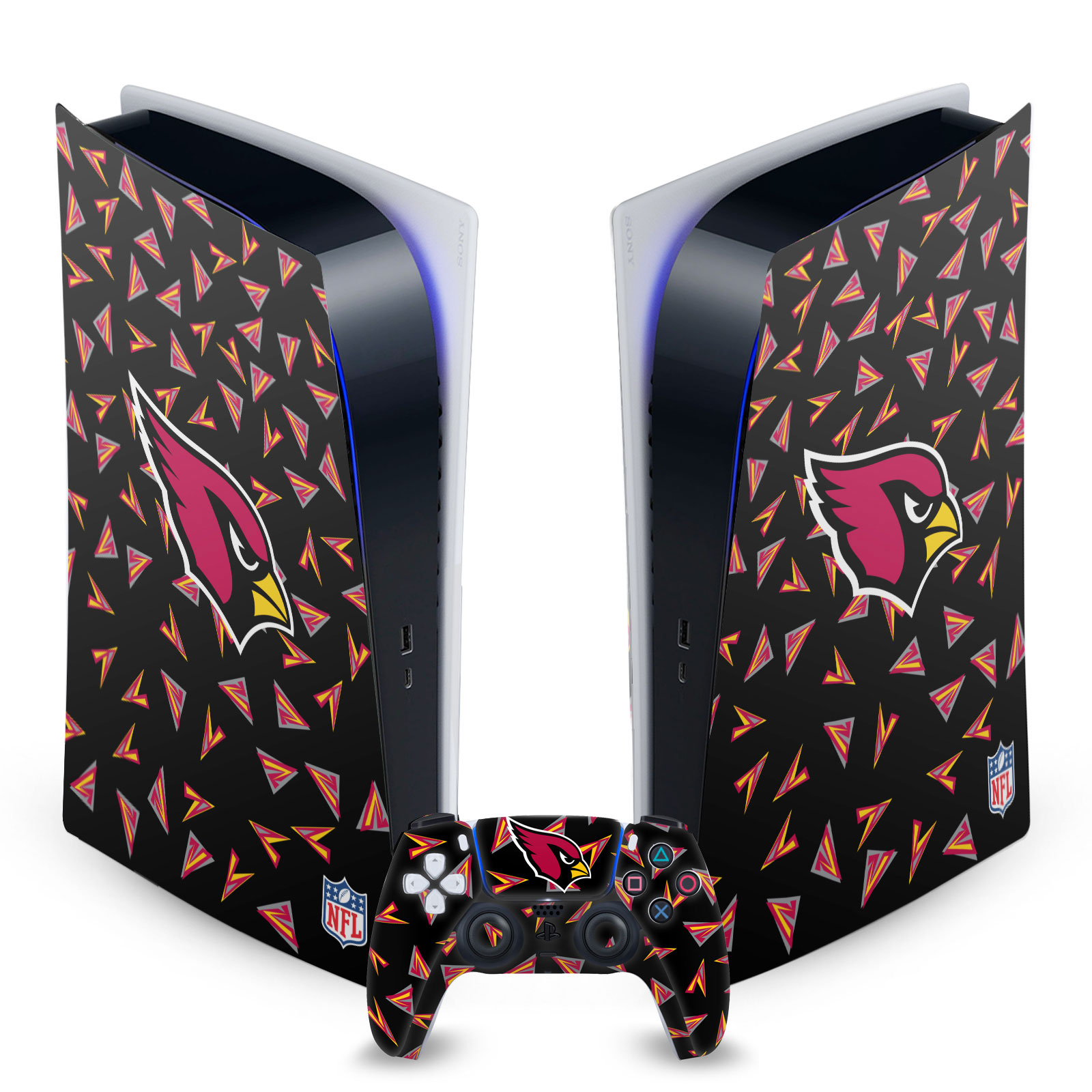 OFFICIAL NFL ARIZONA CARDINALS VINYL SKIN FOR SONY PS5 DIGITAL EDITION BUNDLE