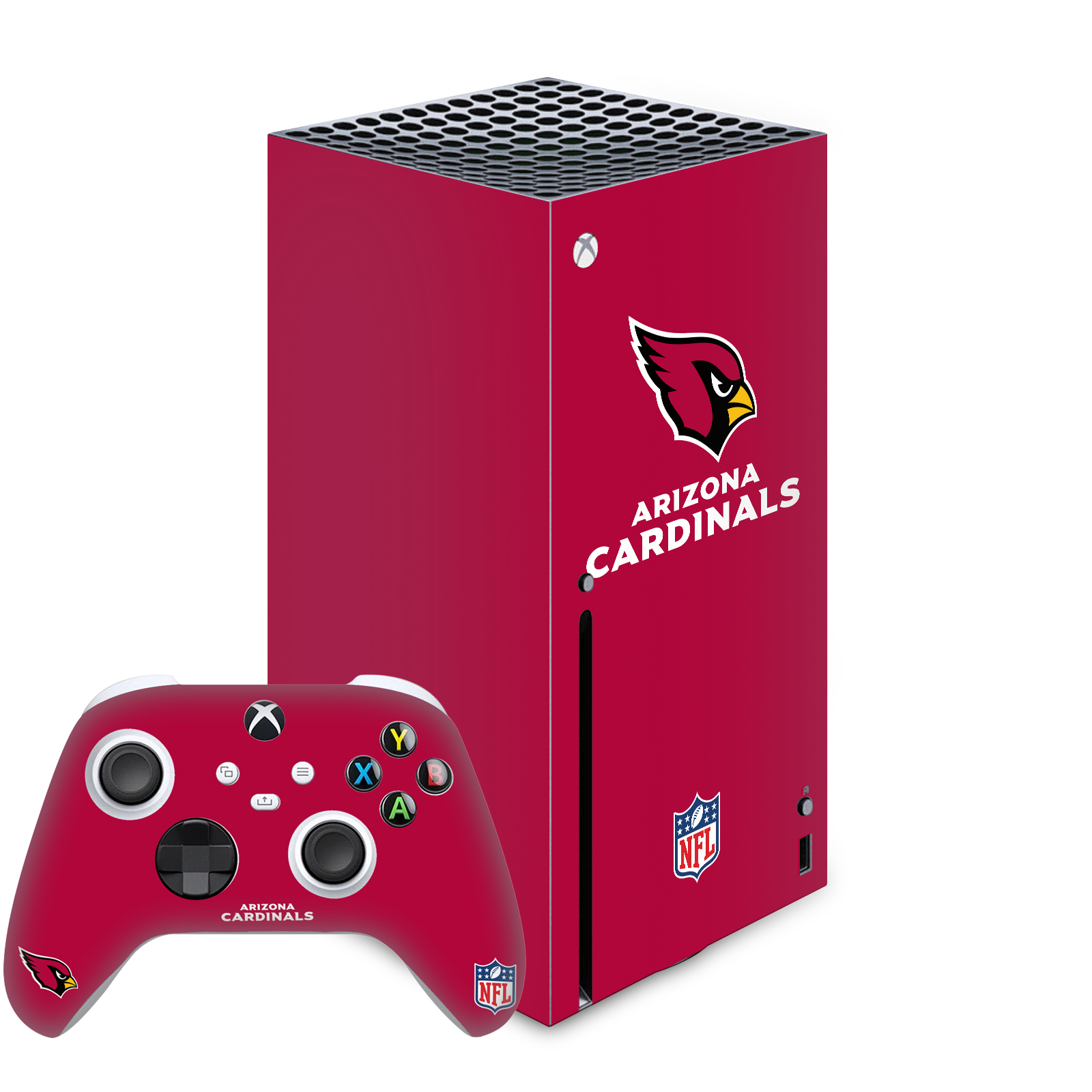 OFFICIAL NFL ARIZONA CARDINALS VINYL SKIN FOR SERIES X CONSOLE & CONTROLLER