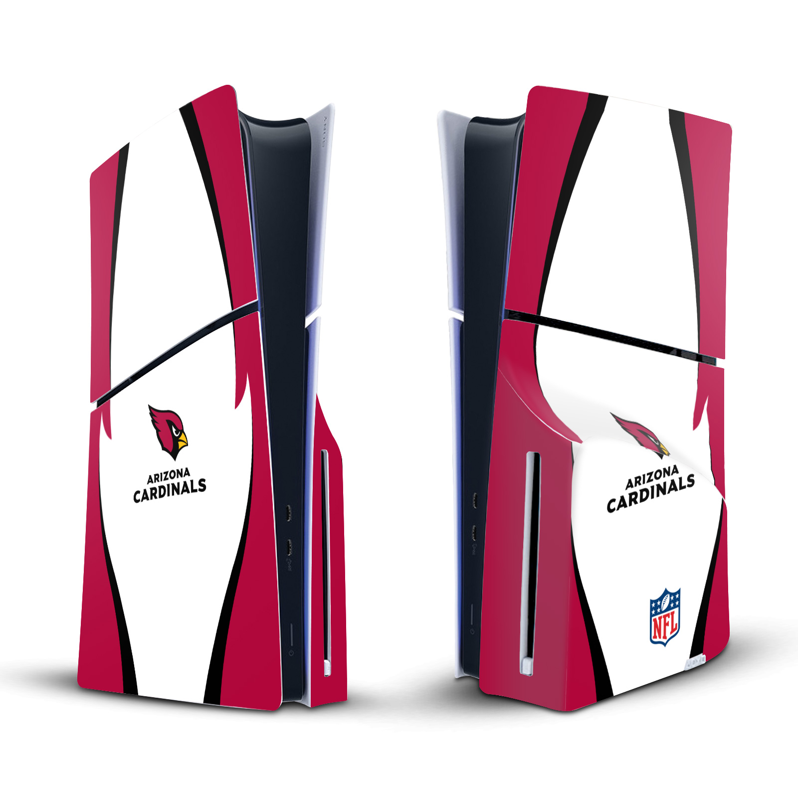 NFL ARIZONA CARDINALS VINYL SKIN DECAL FOR SONY PS5 SLIM DISC EDITION CONSOLE