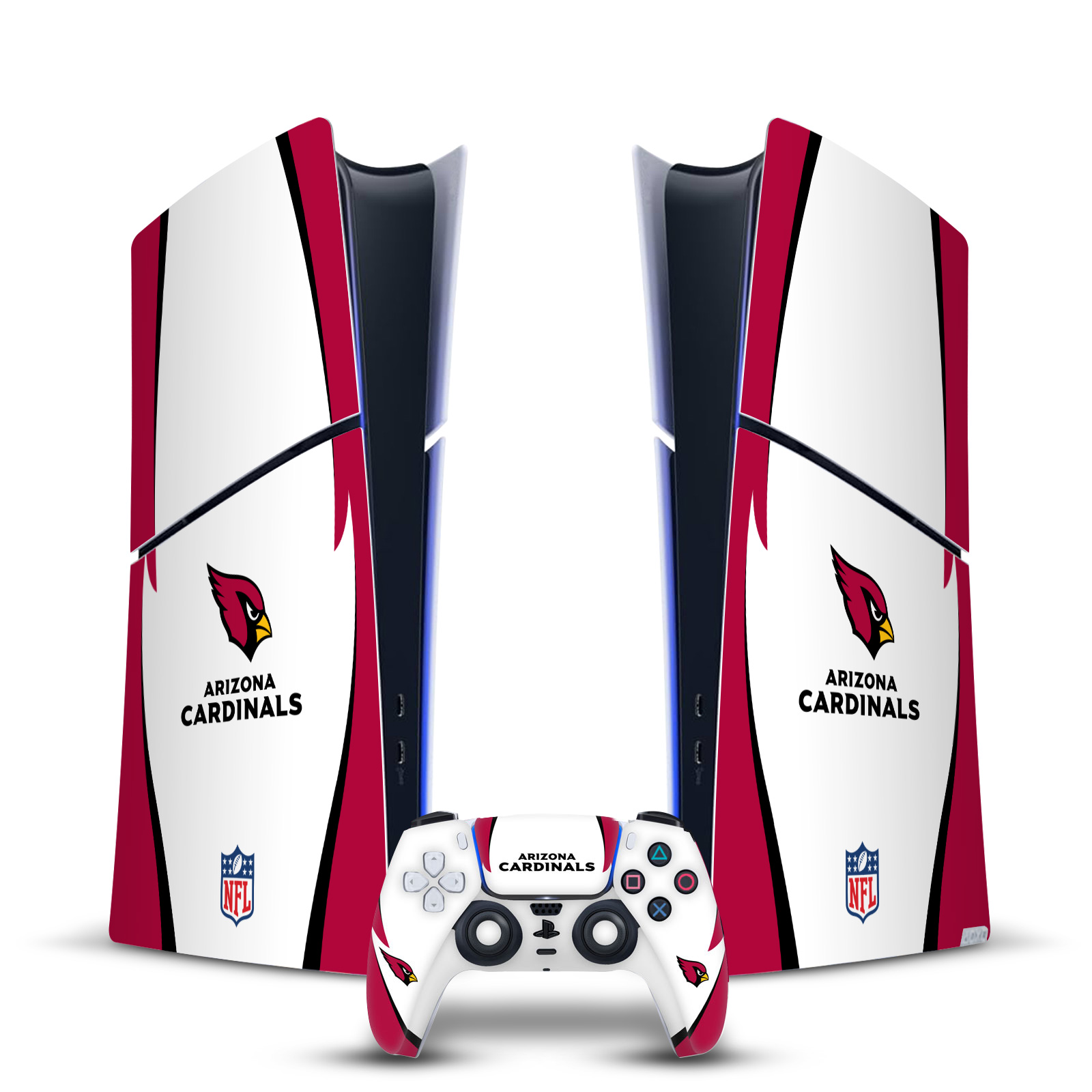 NFL ARIZONA CARDINALS VINYL SKIN DECAL FOR PS5 SLIM DIGITAL CONSOLE & CONTROLLER