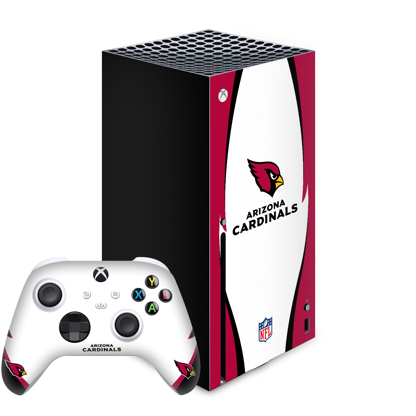 OFFICIAL NFL ARIZONA CARDINALS VINYL SKIN FOR SERIES X CONSOLE & CONTROLLER