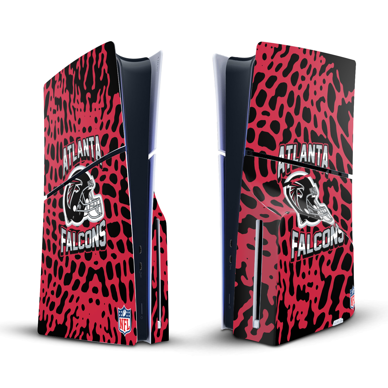 NFL ATLANTA FALCONS VINYL SKIN DECAL FOR SONY PS5 SLIM DISC EDITION CONSOLE