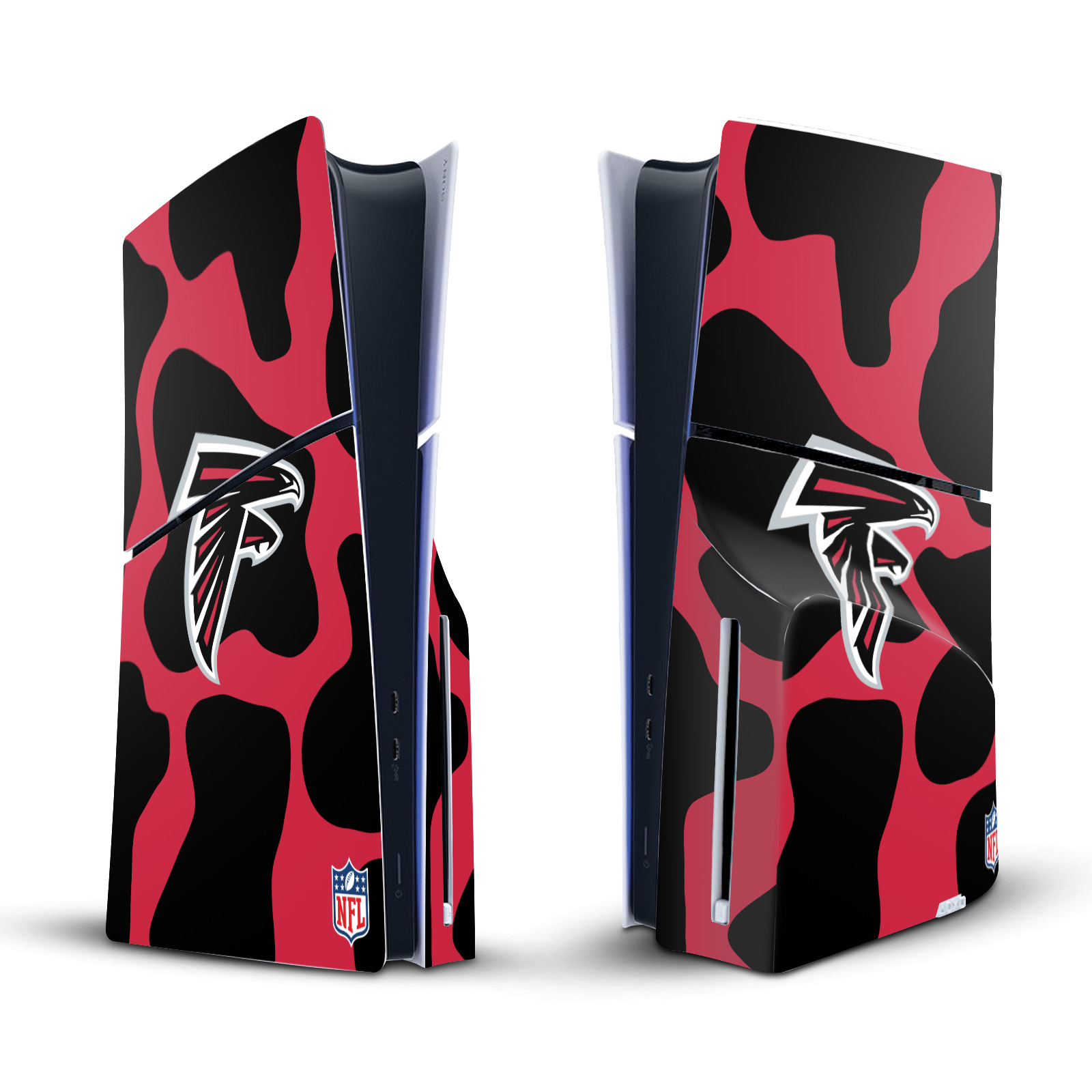 NFL ATLANTA FALCONS VINYL SKIN DECAL FOR SONY PS5 SLIM DISC EDITION CONSOLE