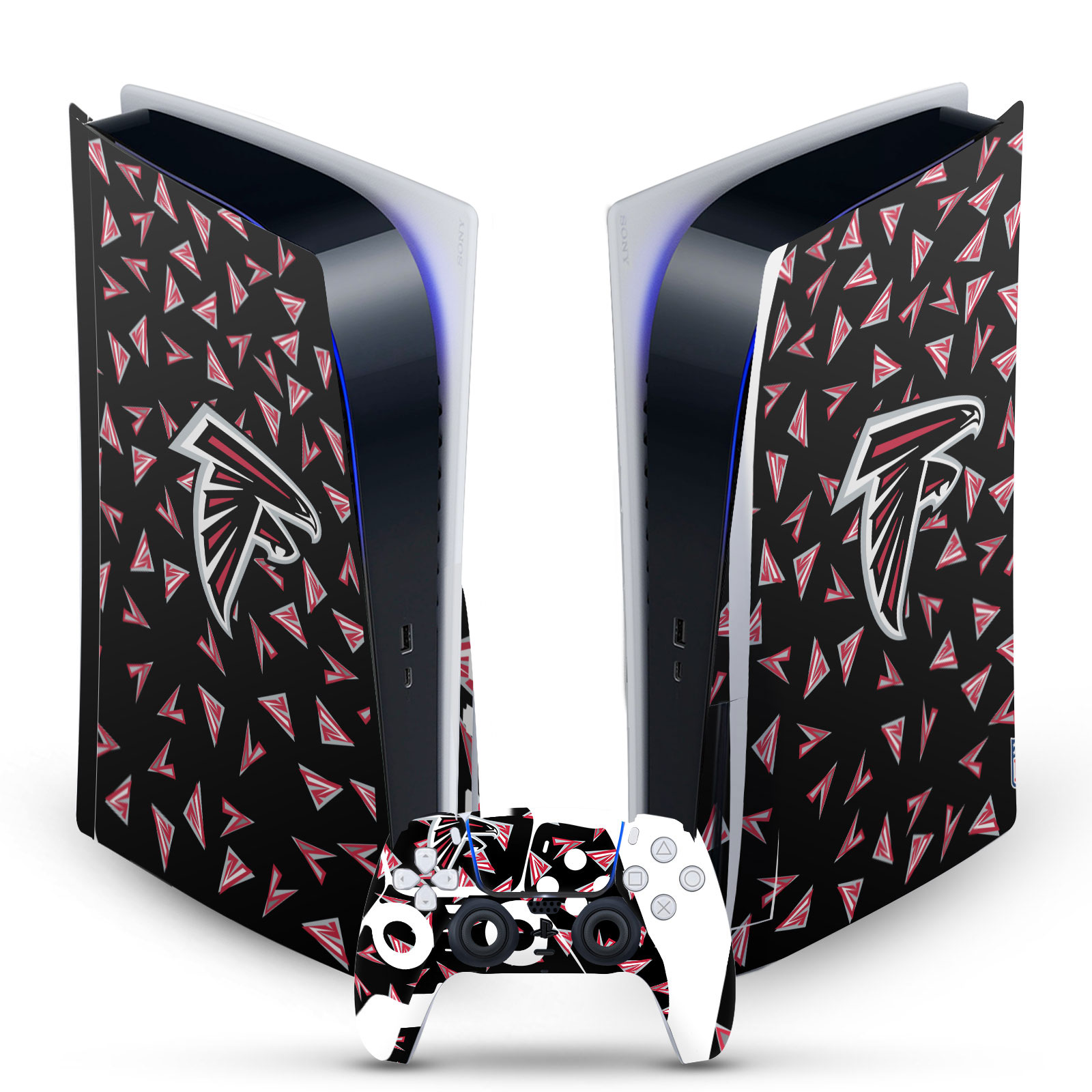 OFFICIAL NFL ATLANTA FALCONS VINYL SKIN DECAL FOR SONY PS5 DISC EDITION BUNDLE