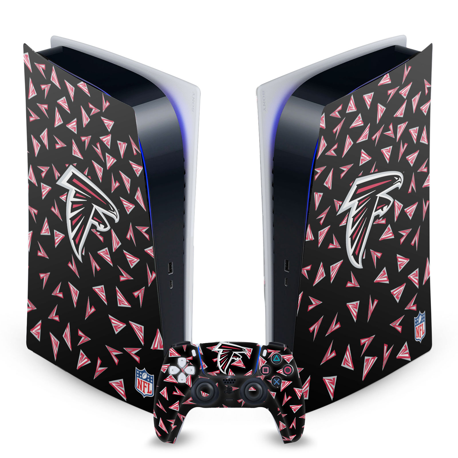 OFFICIAL NFL ATLANTA FALCONS VINYL SKIN FOR SONY PS5 DIGITAL EDITION BUNDLE