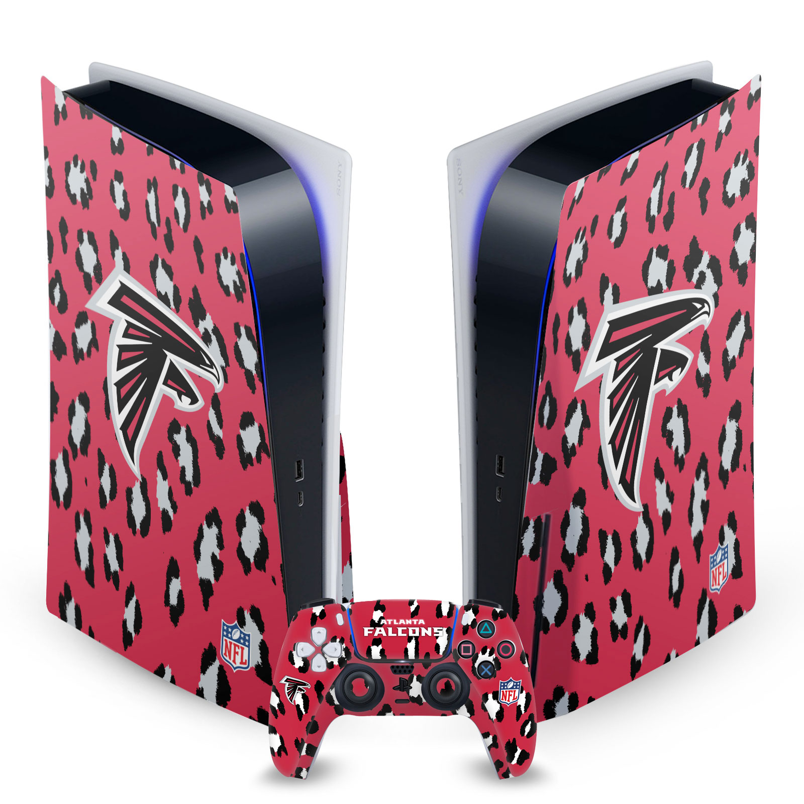 OFFICIAL NFL ATLANTA FALCONS VINYL SKIN DECAL FOR SONY PS5 DISC EDITION BUNDLE