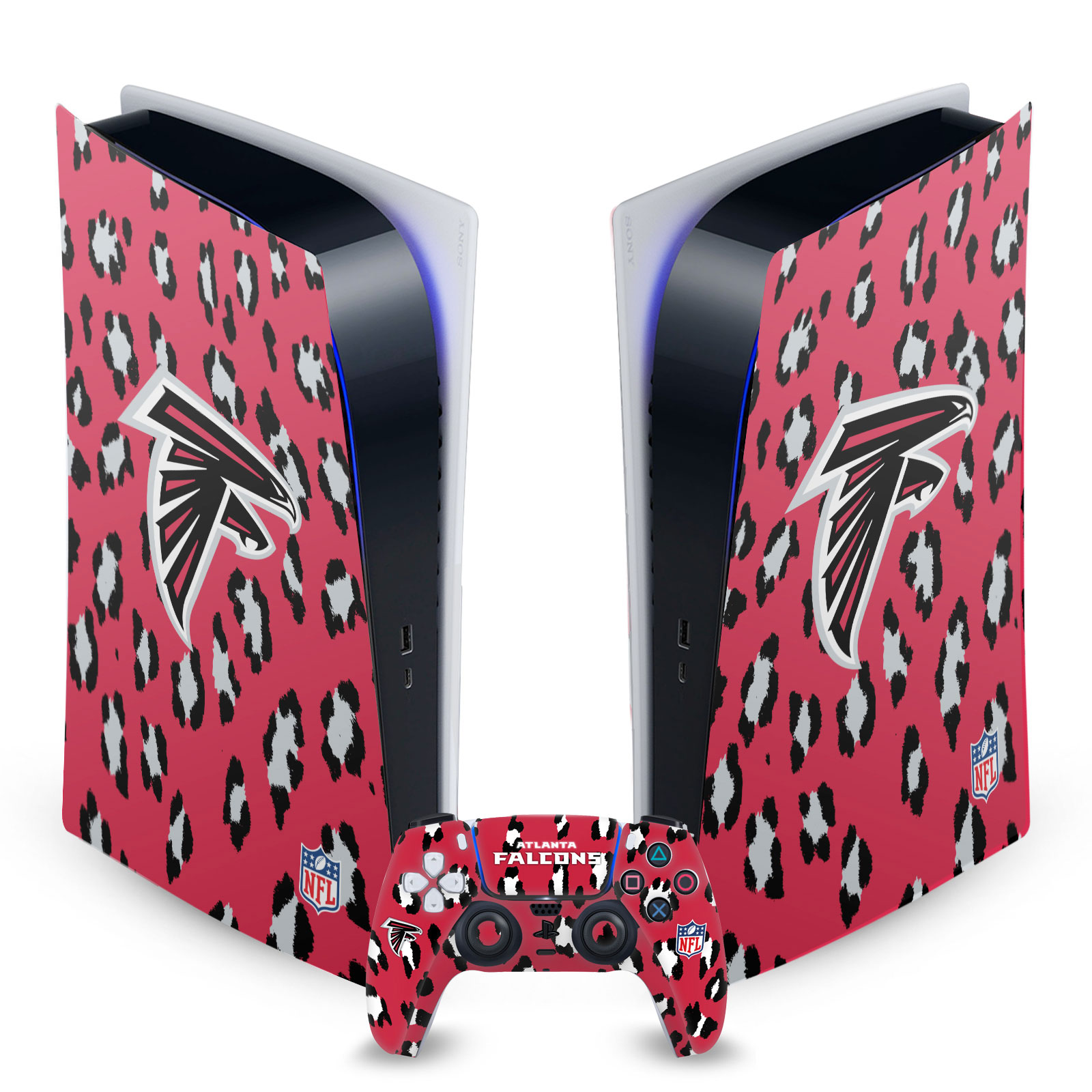 OFFICIAL NFL ATLANTA FALCONS VINYL SKIN FOR SONY PS5 DIGITAL EDITION BUNDLE