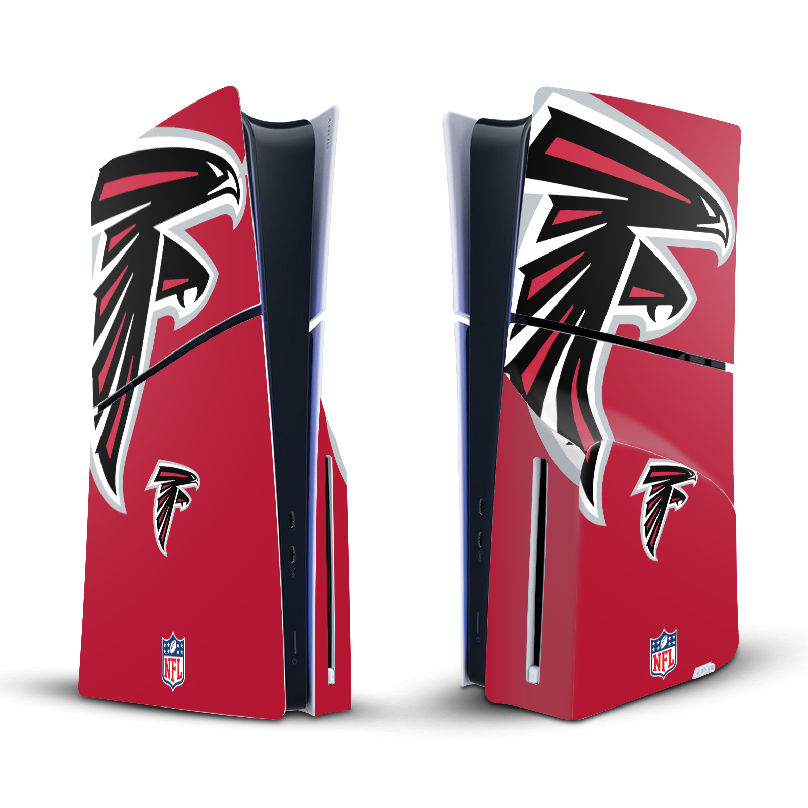 NFL ATLANTA FALCONS VINYL SKIN DECAL FOR SONY PS5 SLIM DISC EDITION CONSOLE