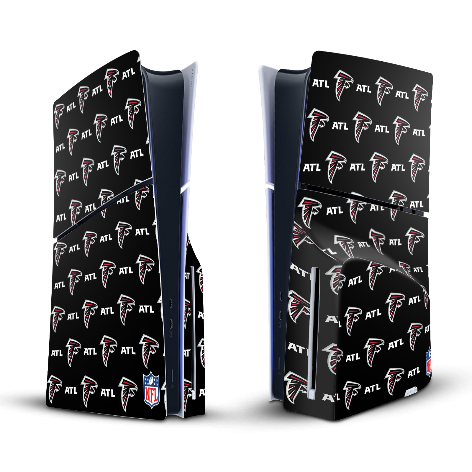 NFL ATLANTA FALCONS VINYL SKIN DECAL FOR SONY PS5 SLIM DISC EDITION CONSOLE