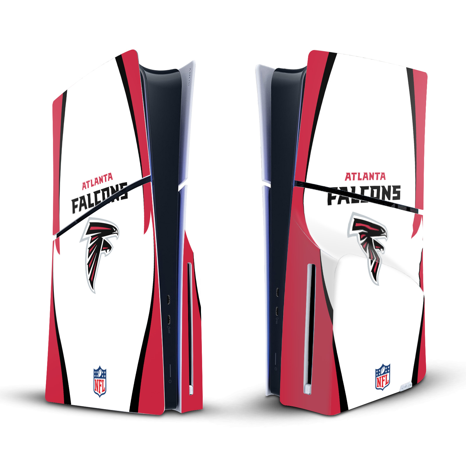 NFL ATLANTA FALCONS VINYL SKIN DECAL FOR SONY PS5 SLIM DISC EDITION CONSOLE