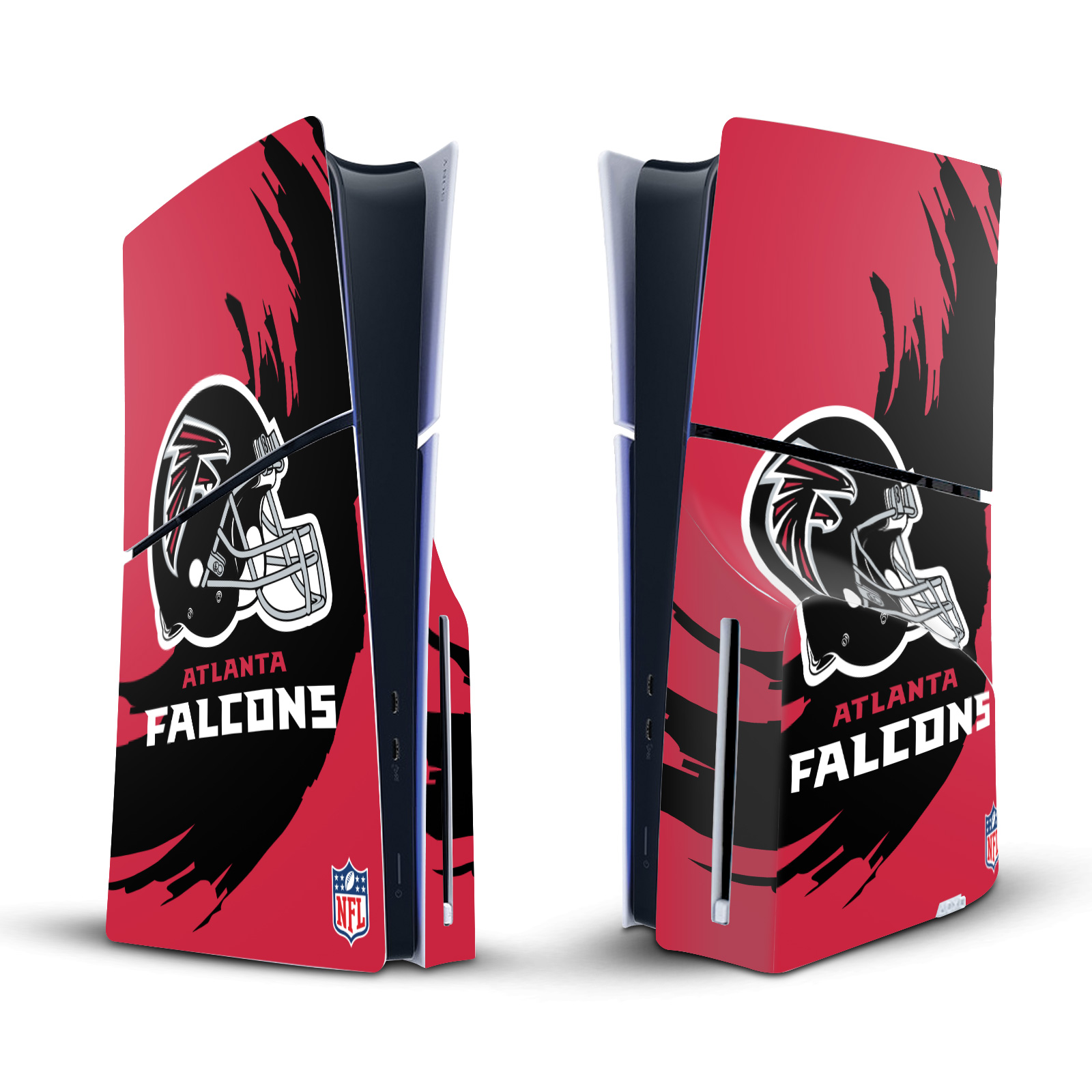 NFL ATLANTA FALCONS VINYL SKIN DECAL FOR SONY PS5 SLIM DISC EDITION CONSOLE