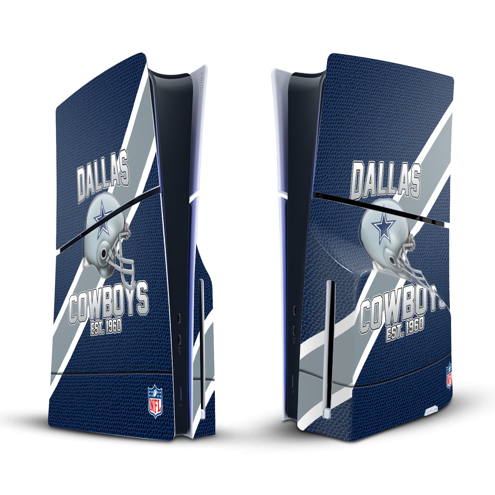 NFL TEAM 1 VINYL SKIN FOR SONY PS5 SLIM/PRO DISC CONSOLE & DUALSENSE CONTROLLER