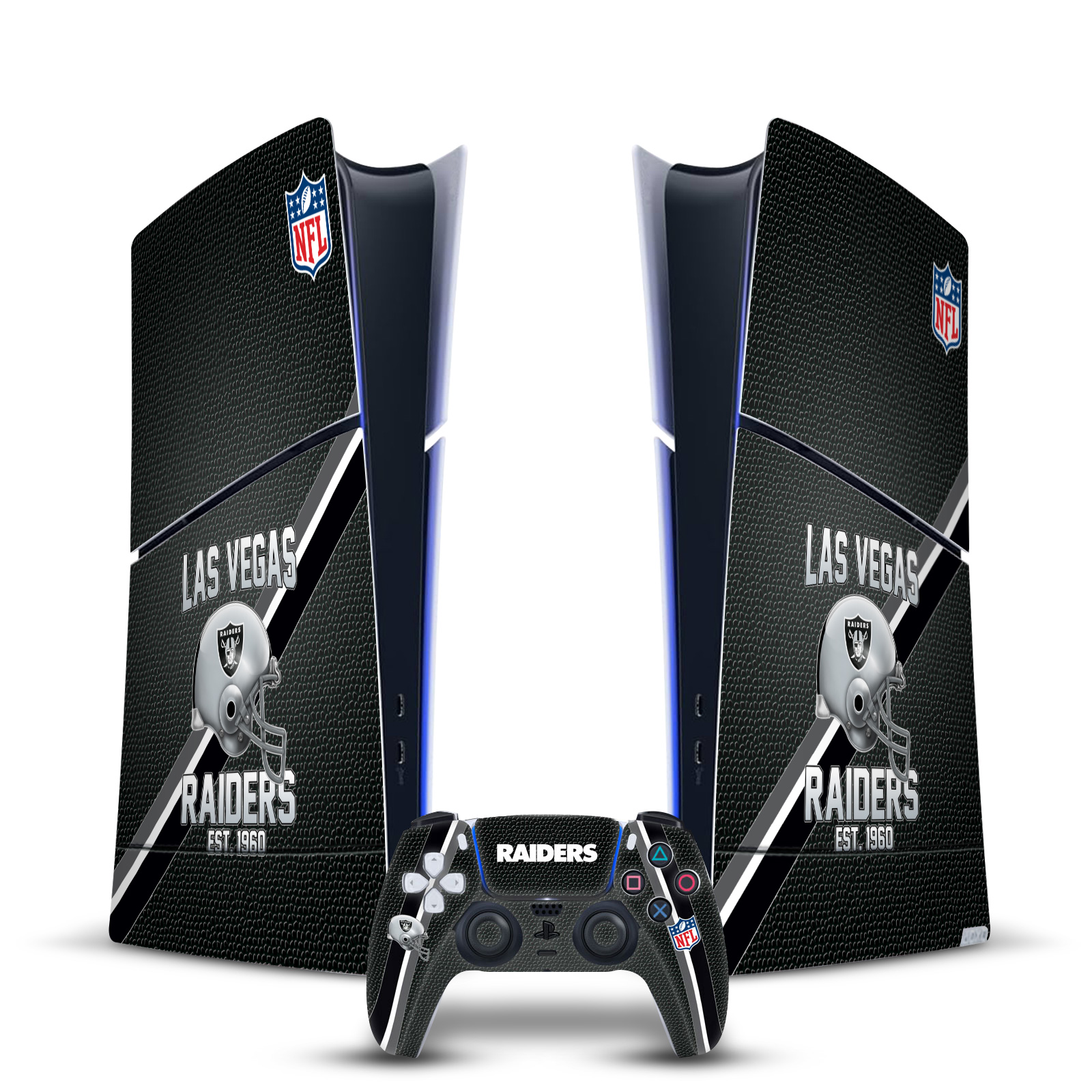 NFL TEAM 2 VINYL SKIN DECAL FOR PS5 SLIM DIGITAL EDITION CONSOLE & CONTROLLER