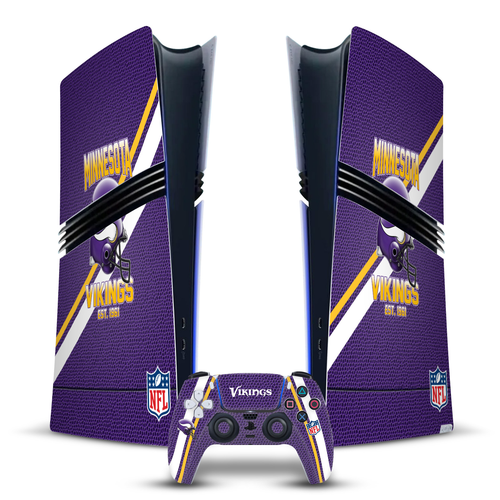 OFFICIAL NFL TEAM 2 VINYL SKIN FOR SONY PS5 PRO DIGITAL EDITION BUNDLE