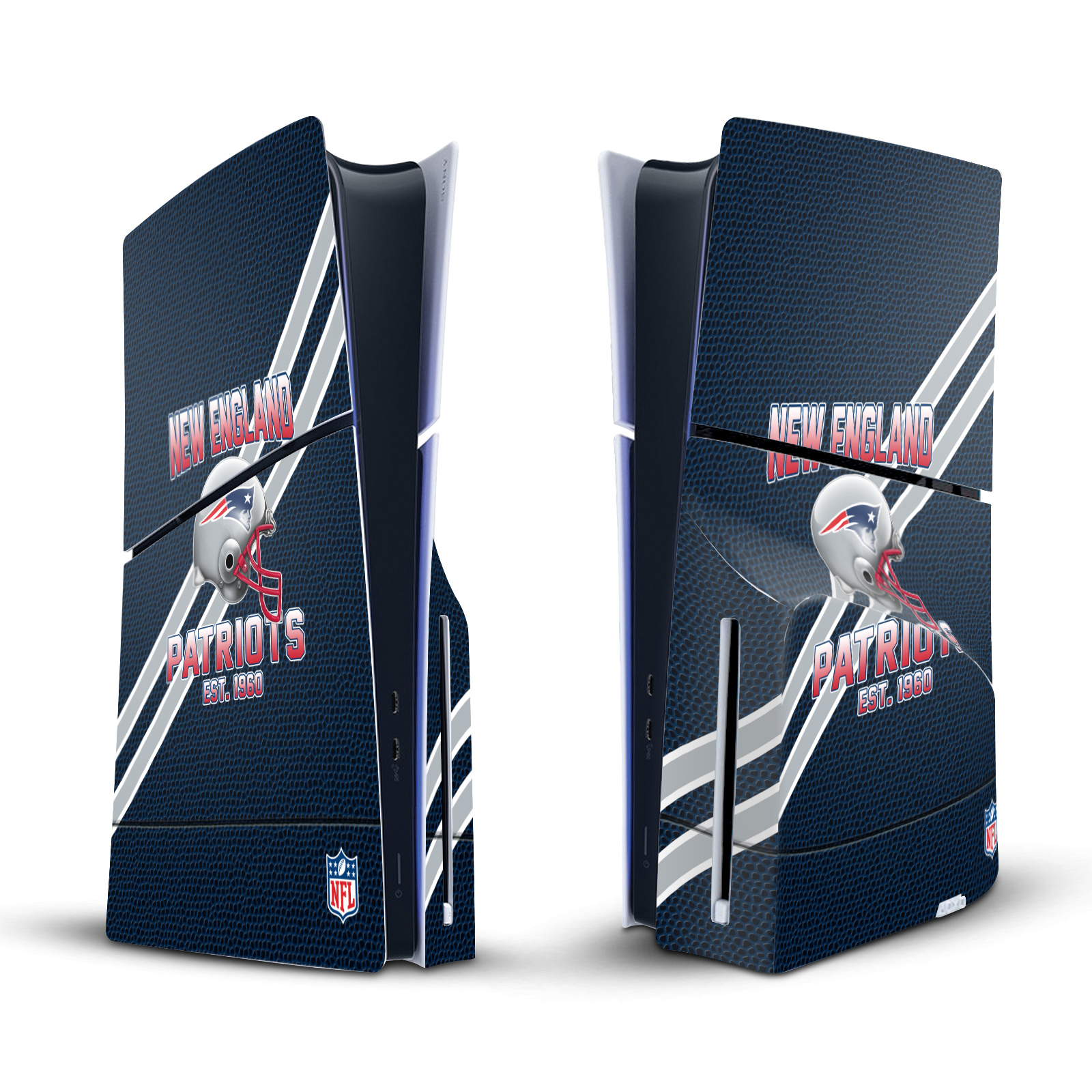 NFL TEAM 2 VINYL SKIN DECAL FOR SONY PLAYSTATION 5 PS5 SLIM DISC EDITION CONSOLE