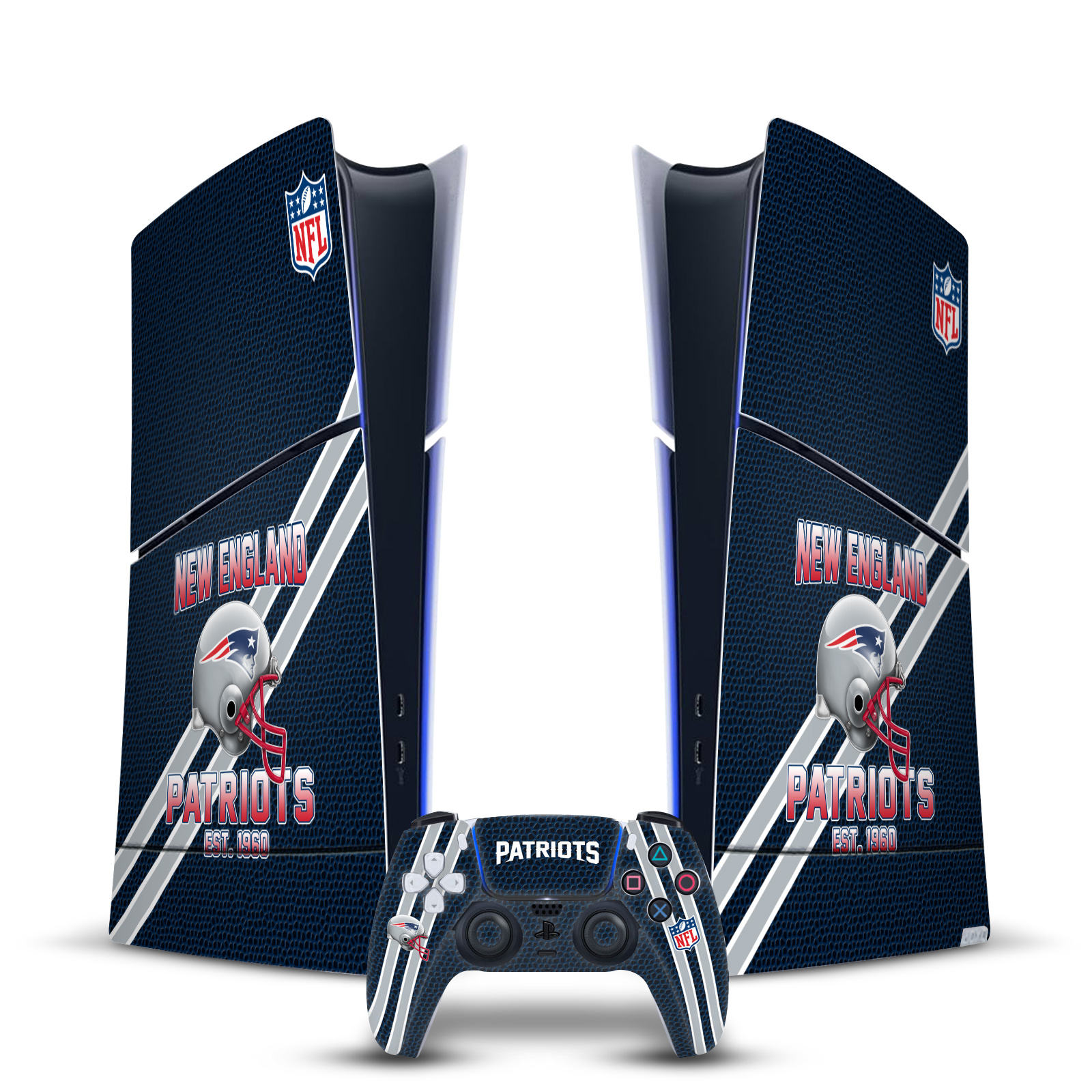 NFL TEAM 2 VINYL SKIN DECAL FOR PS5 SLIM DIGITAL EDITION CONSOLE & CONTROLLER