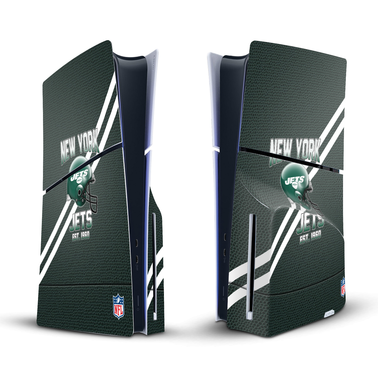 NFL TEAM 2 VINYL SKIN DECAL FOR SONY PLAYSTATION 5 PS5 SLIM DISC EDITION CONSOLE