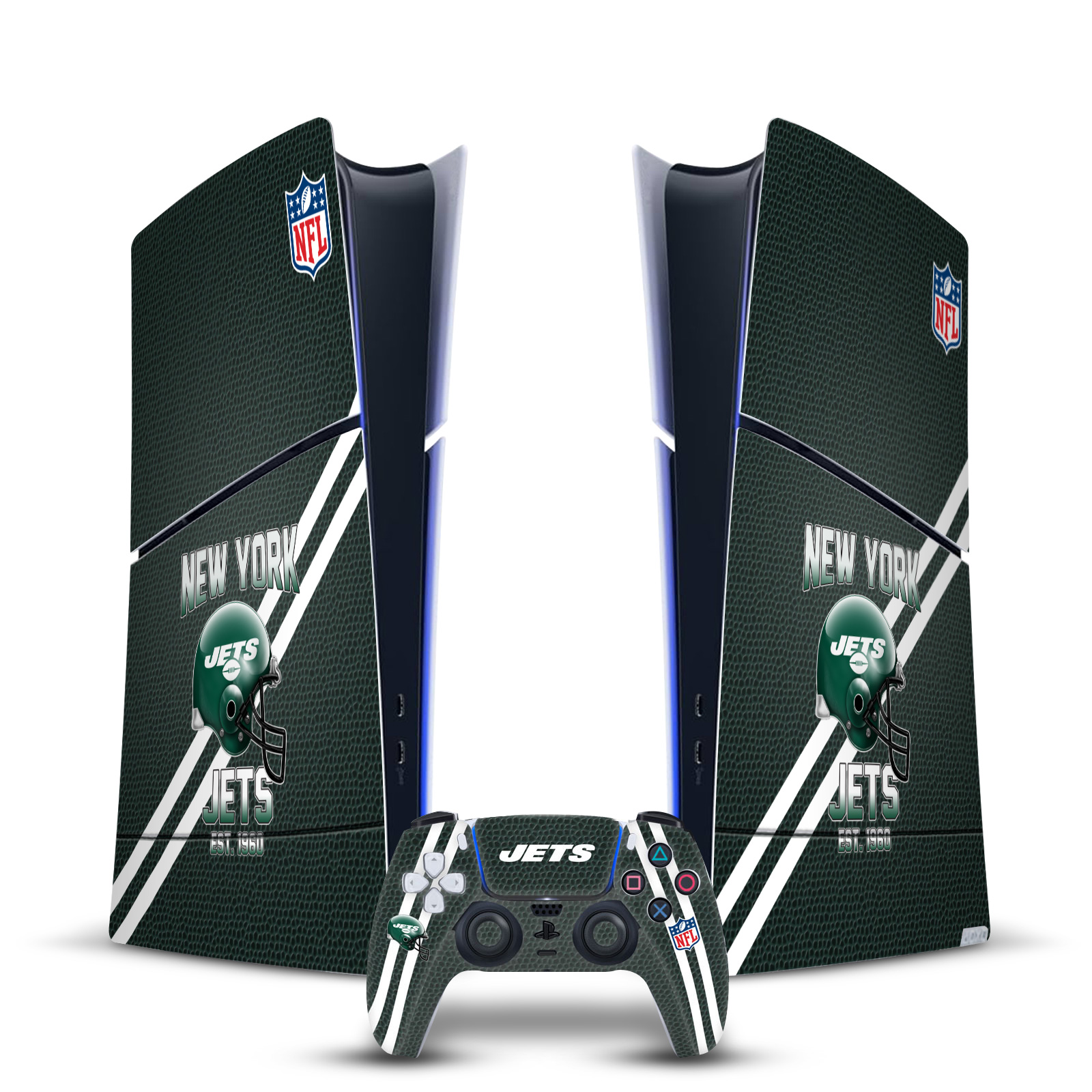 NFL TEAM 2 VINYL SKIN DECAL FOR PS5 SLIM DIGITAL EDITION CONSOLE & CONTROLLER