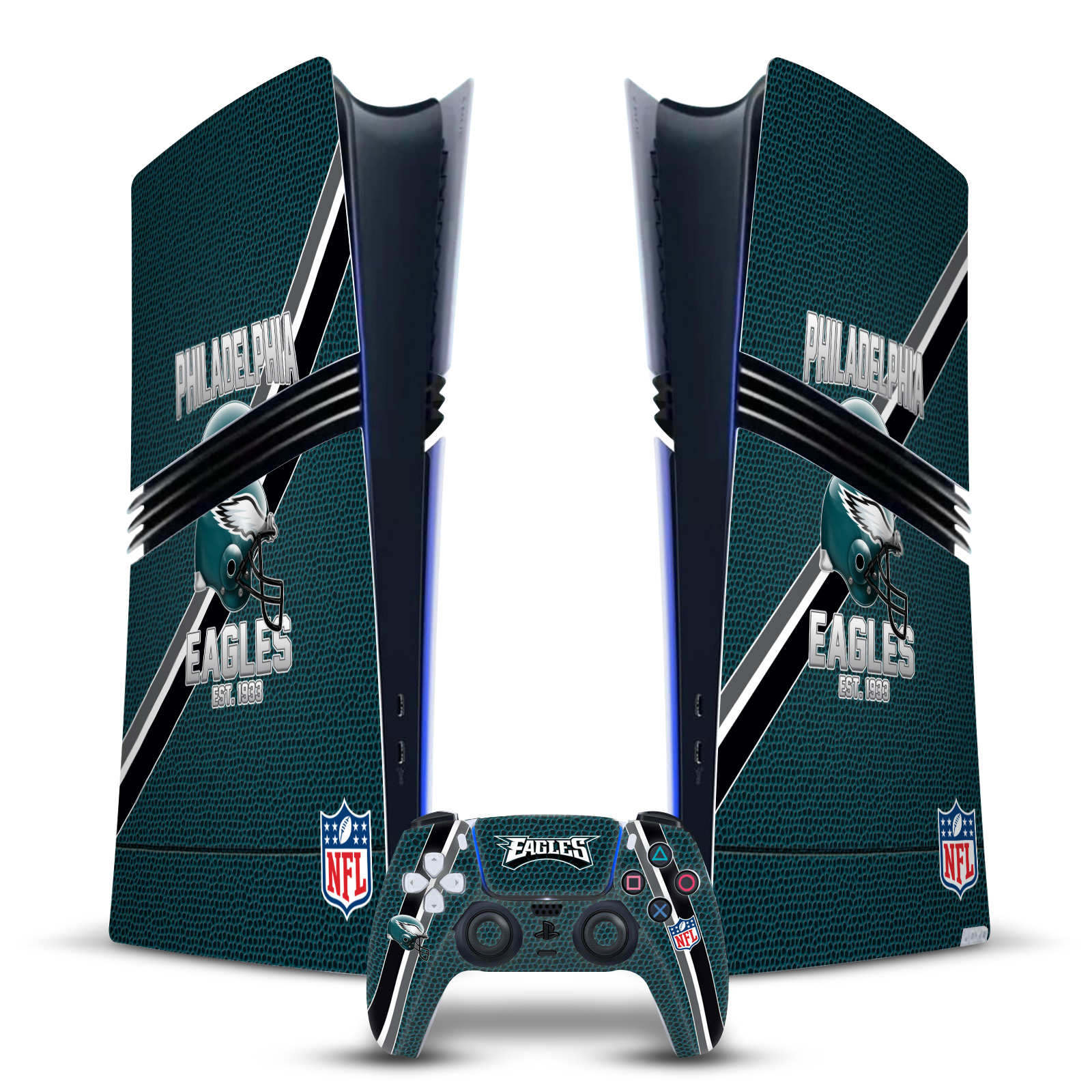 OFFICIAL NFL TEAM 2 VINYL SKIN FOR SONY PS5 PRO DIGITAL EDITION BUNDLE