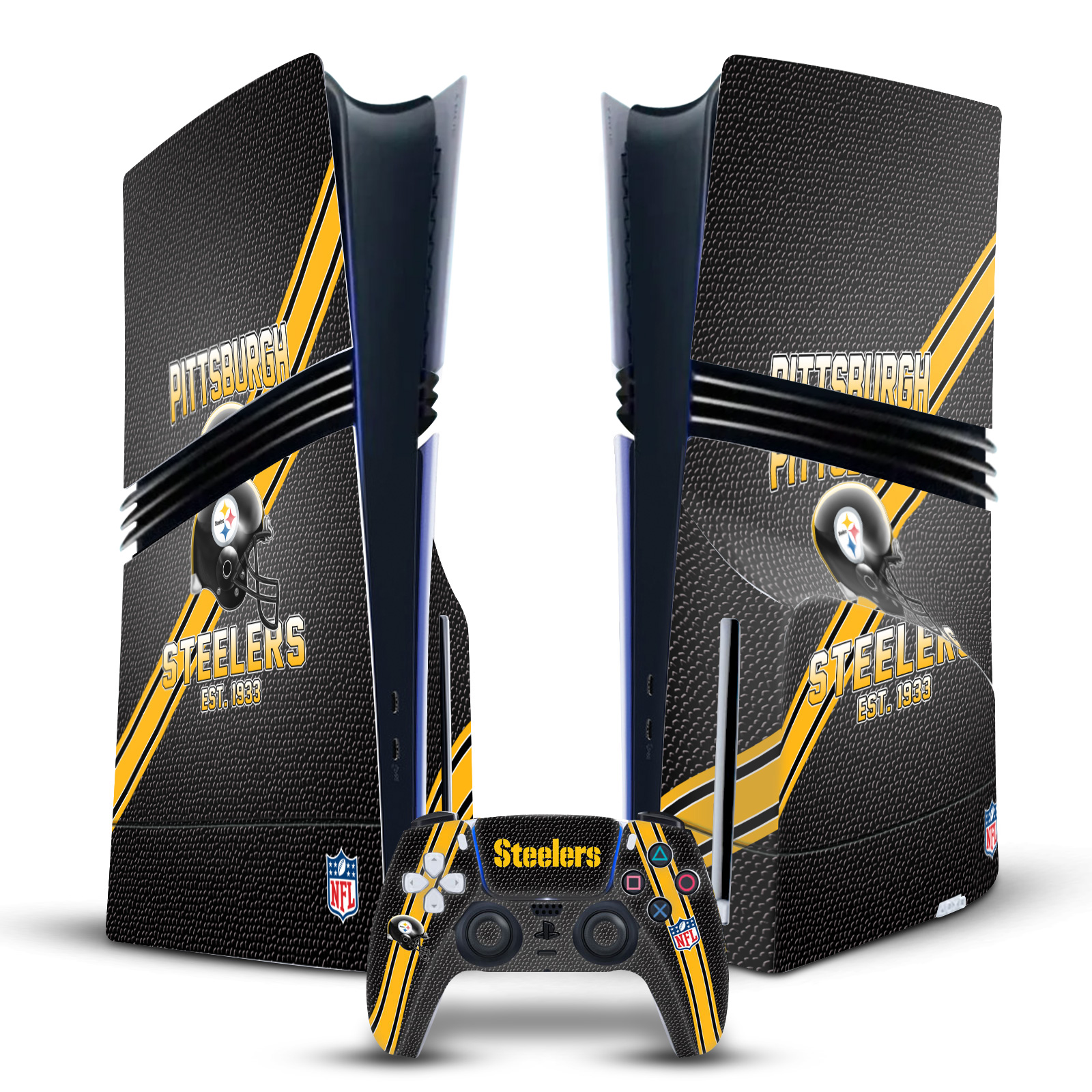 OFFICIAL NFL TEAM 2 VINYL SKIN FOR SONY PS5 PRO DISC EDITION BUNDLE