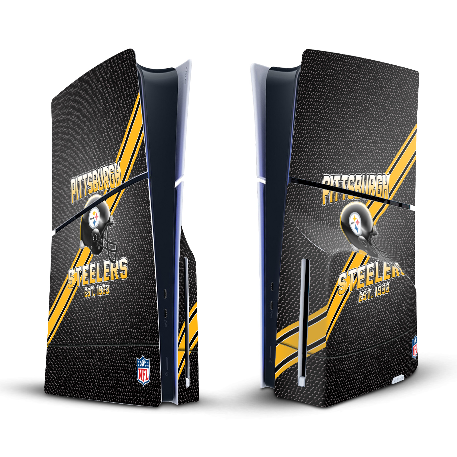 NFL TEAM 2 VINYL SKIN DECAL FOR SONY PLAYSTATION 5 PS5 SLIM DISC EDITION CONSOLE