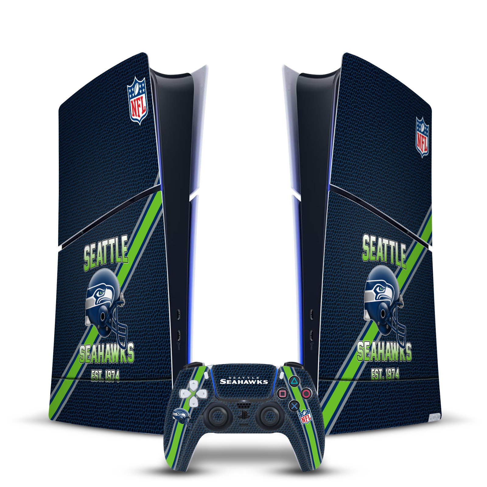 NFL TEAM 2 VINYL SKIN DECAL FOR PS5 SLIM DIGITAL EDITION CONSOLE & CONTROLLER