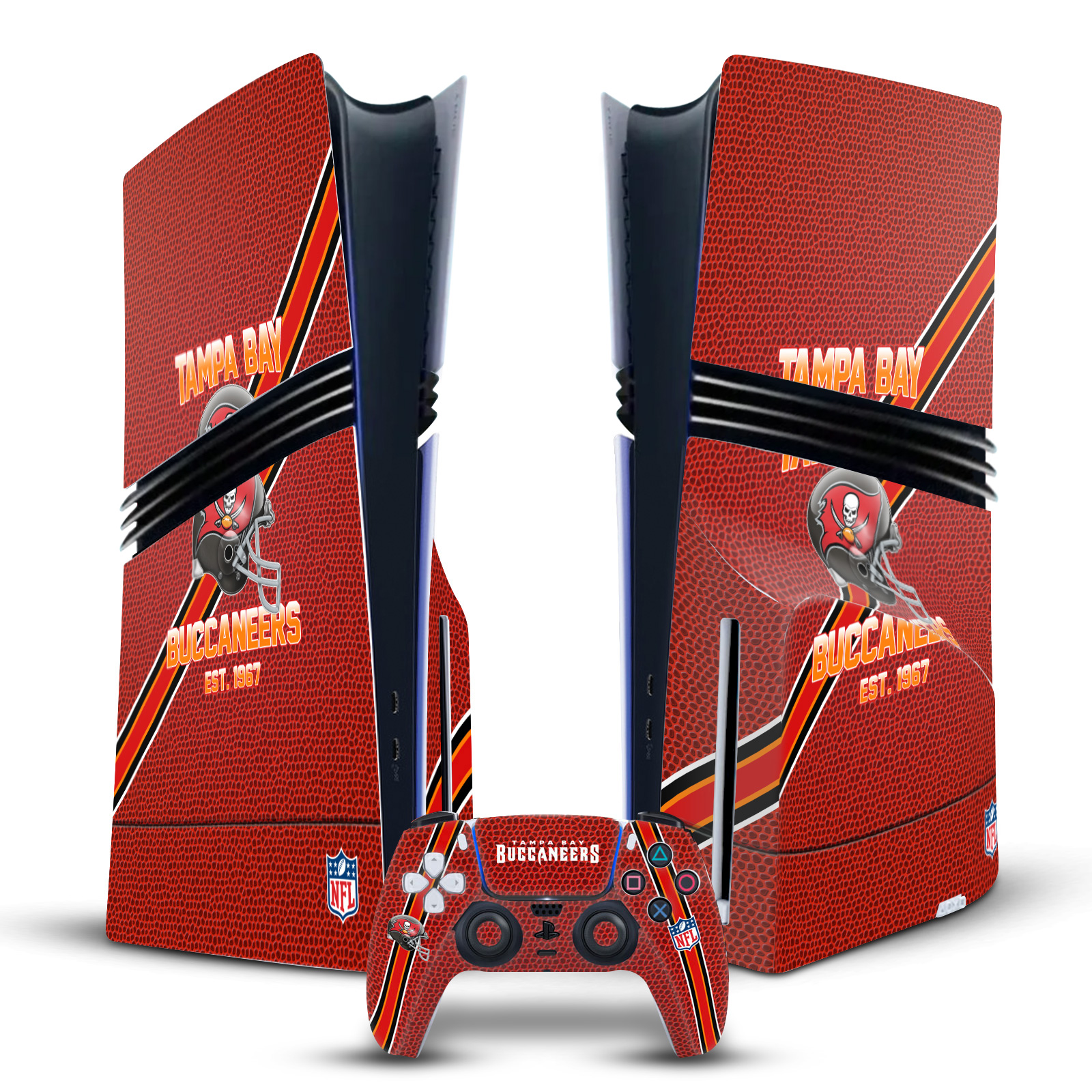 OFFICIAL NFL TEAM 2 VINYL SKIN FOR SONY PS5 PRO DISC EDITION BUNDLE