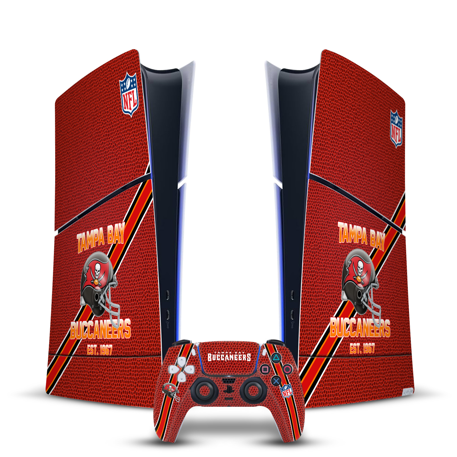 NFL TEAM 2 VINYL SKIN DECAL FOR PS5 SLIM DIGITAL EDITION CONSOLE & CONTROLLER