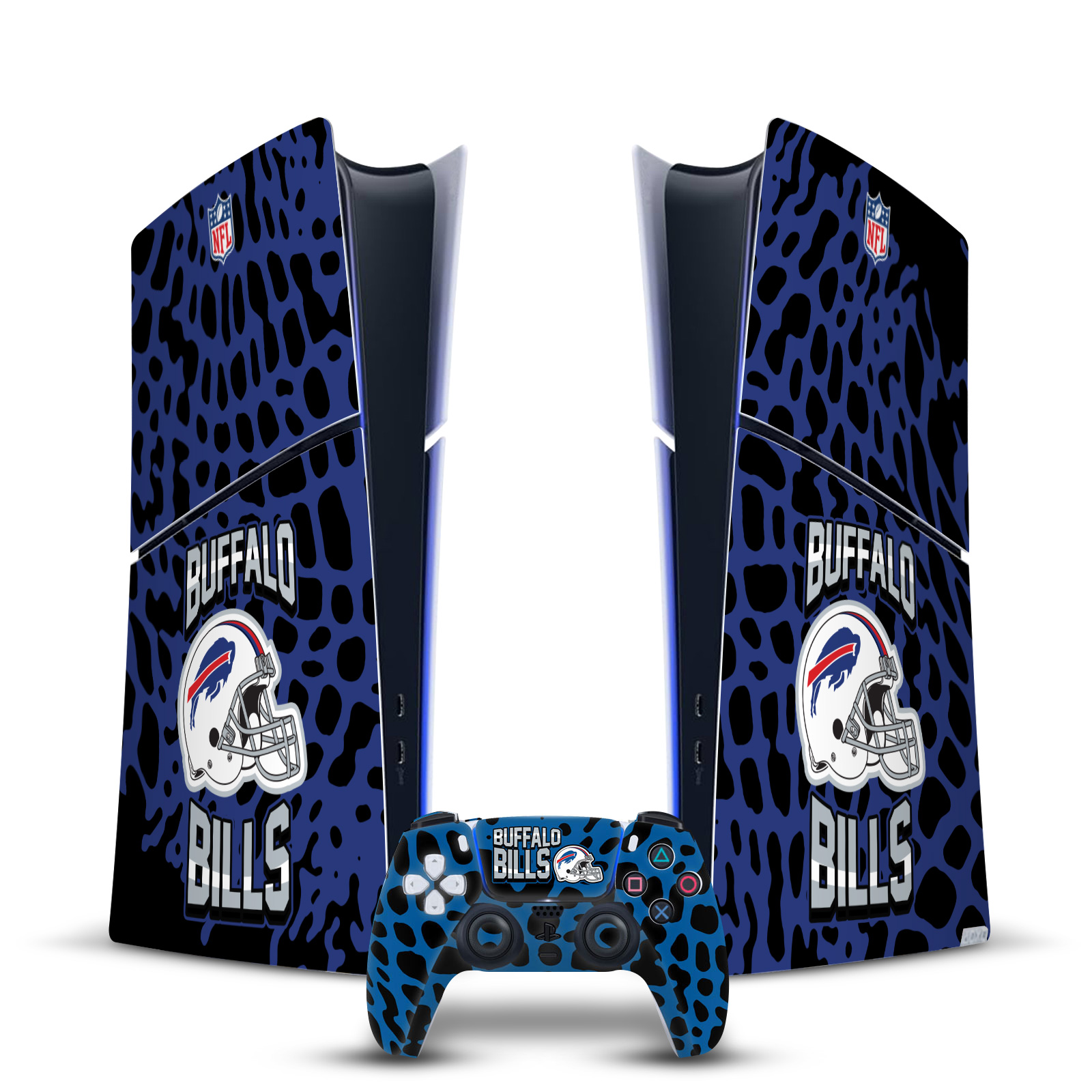 OFFICIAL NFL BUFFALO BILLS VINYL SKIN FOR PS5 SLIM DIGITAL CONSOLE & CONTROLLER