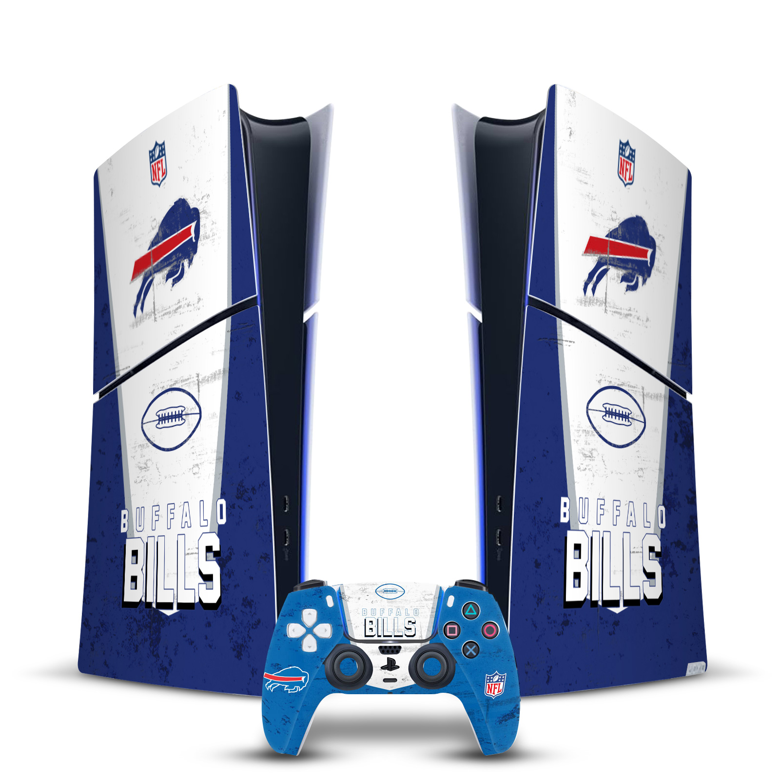 OFFICIAL NFL BUFFALO BILLS VINYL SKIN FOR PS5 SLIM DIGITAL CONSOLE & CONTROLLER