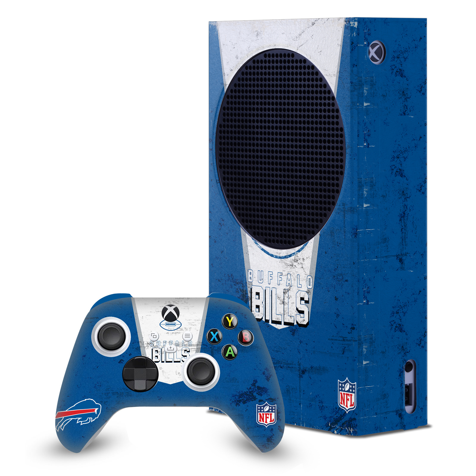 OFFICIAL NFL BUFFALO BILLS CONSOLE WRAP AND CONTROLLER SKIN FOR XBOX SERIES S