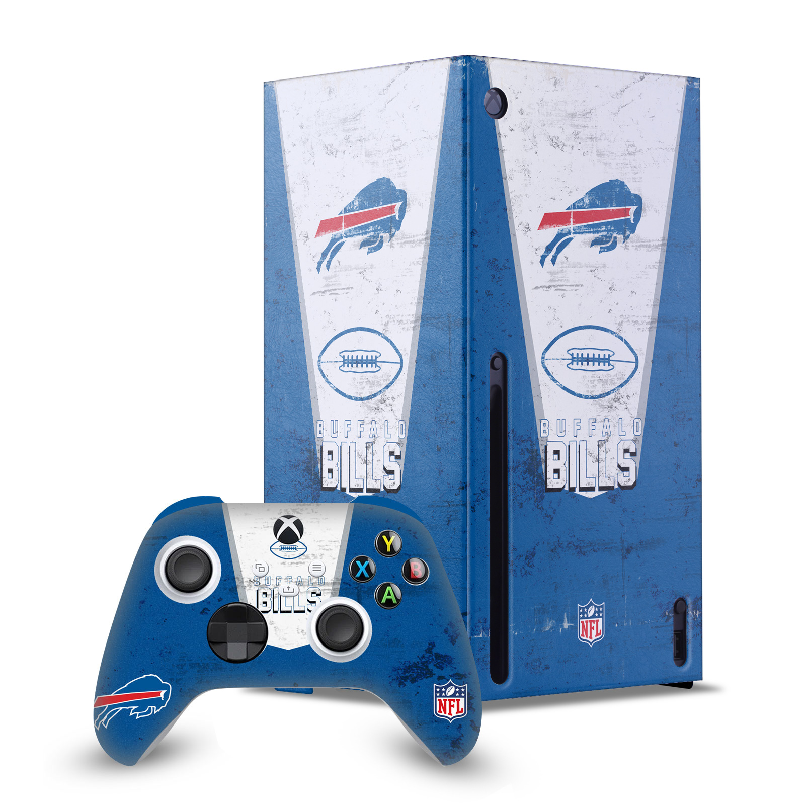 OFFICIAL NFL BUFFALO BILLS CONSOLE WRAP AND CONTROLLER SKIN FOR XBOX SERIES X