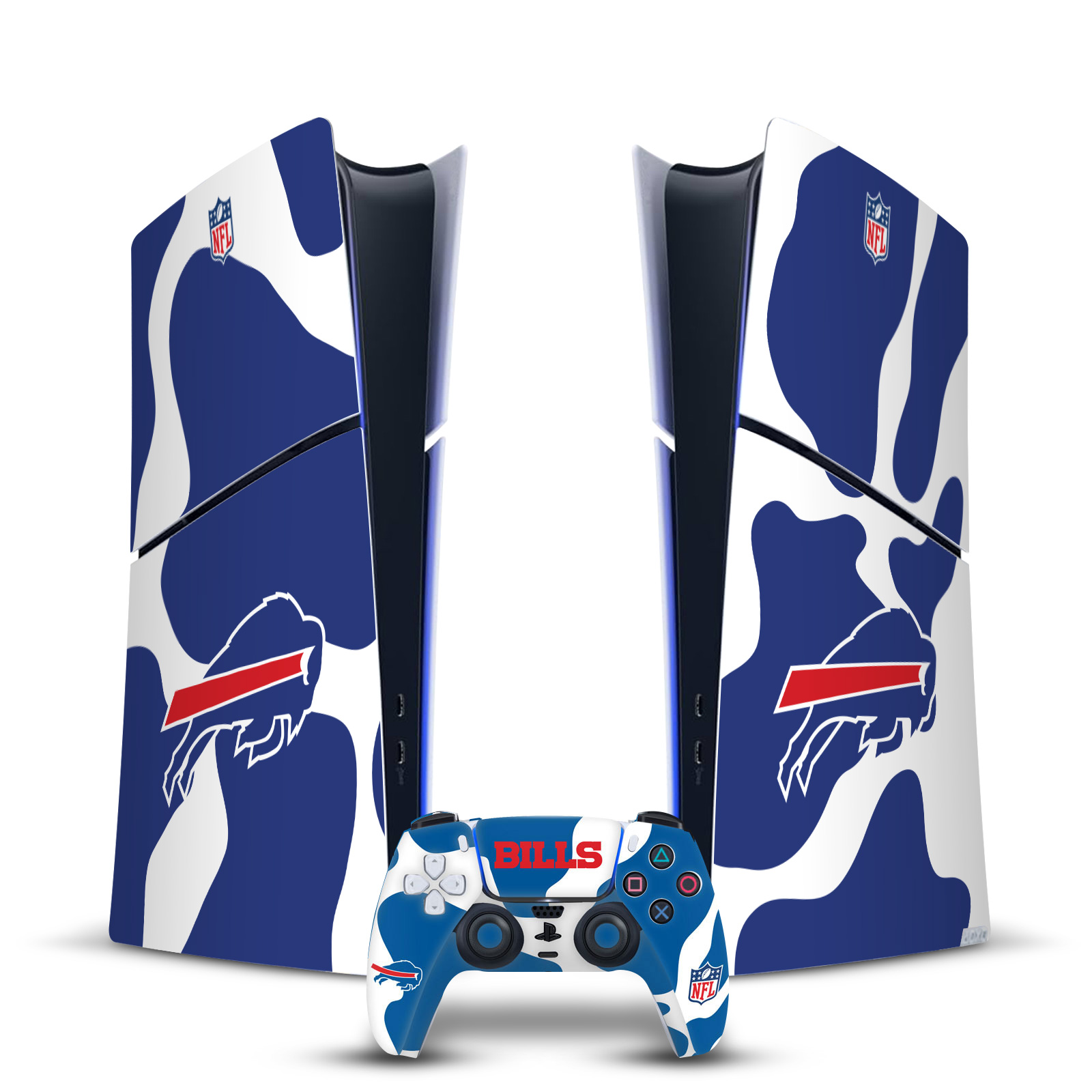 OFFICIAL NFL BUFFALO BILLS VINYL SKIN FOR PS5 SLIM DIGITAL CONSOLE & CONTROLLER