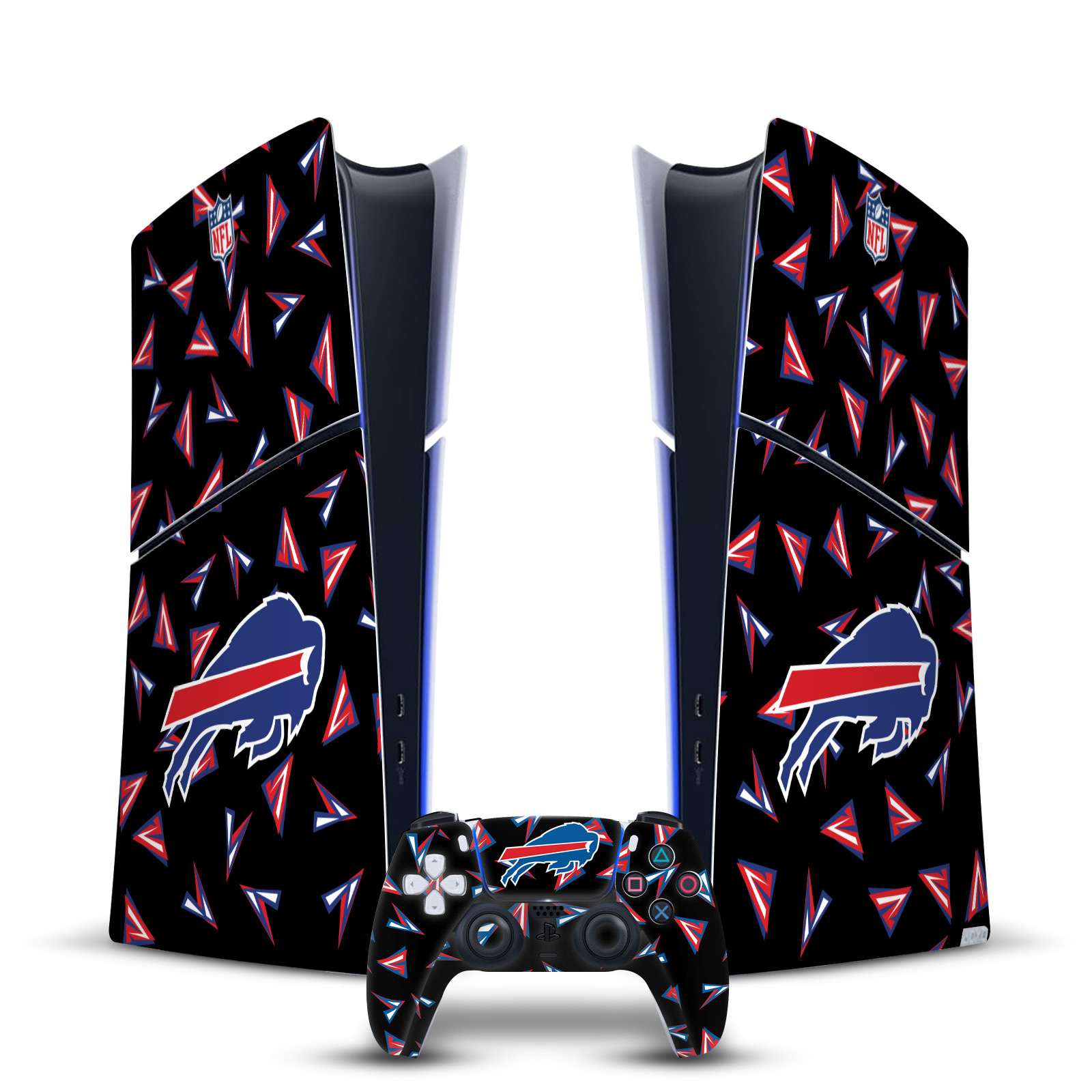 OFFICIAL NFL BUFFALO BILLS VINYL SKIN FOR PS5 SLIM DIGITAL CONSOLE & CONTROLLER