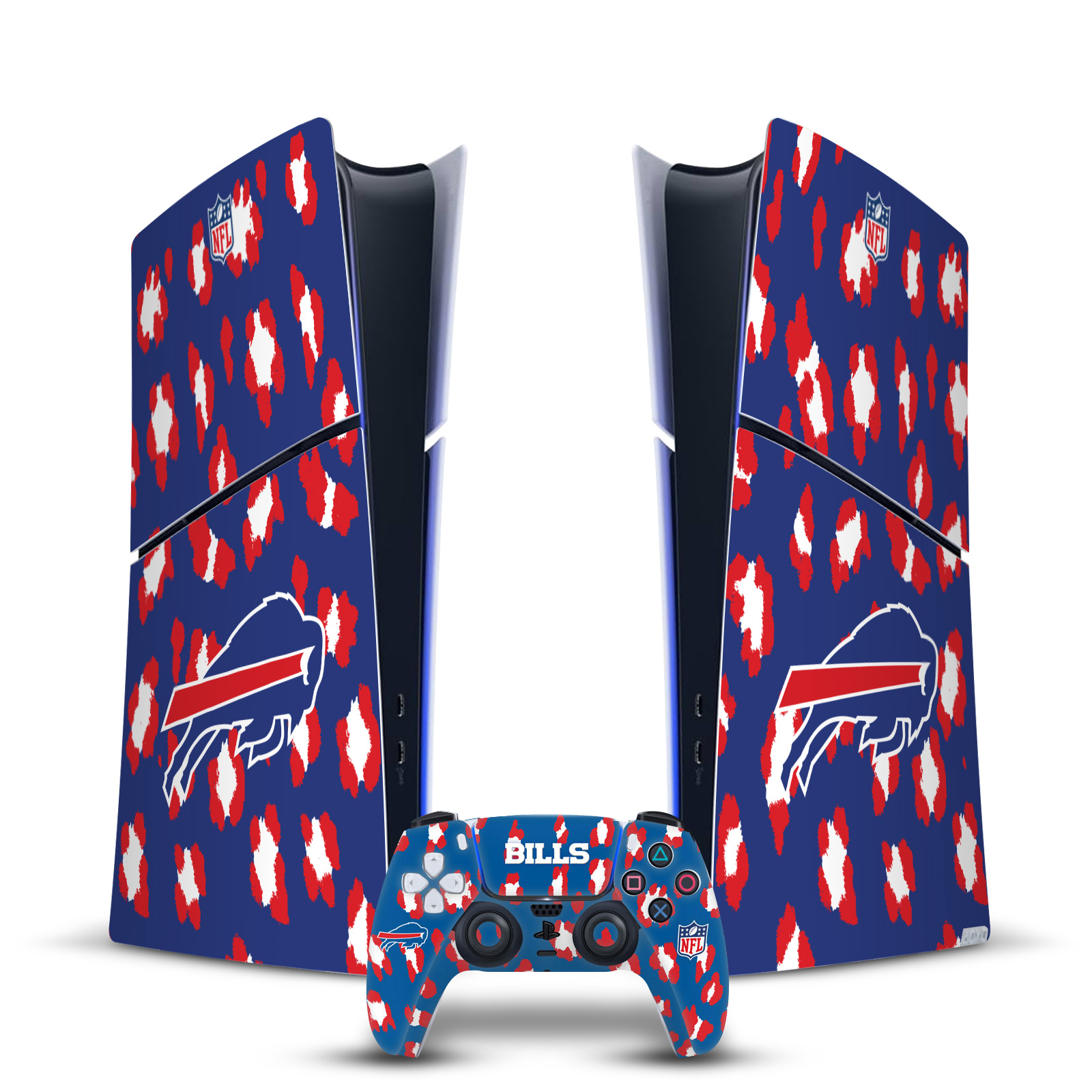 OFFICIAL NFL BUFFALO BILLS VINYL SKIN FOR PS5 SLIM DIGITAL CONSOLE & CONTROLLER