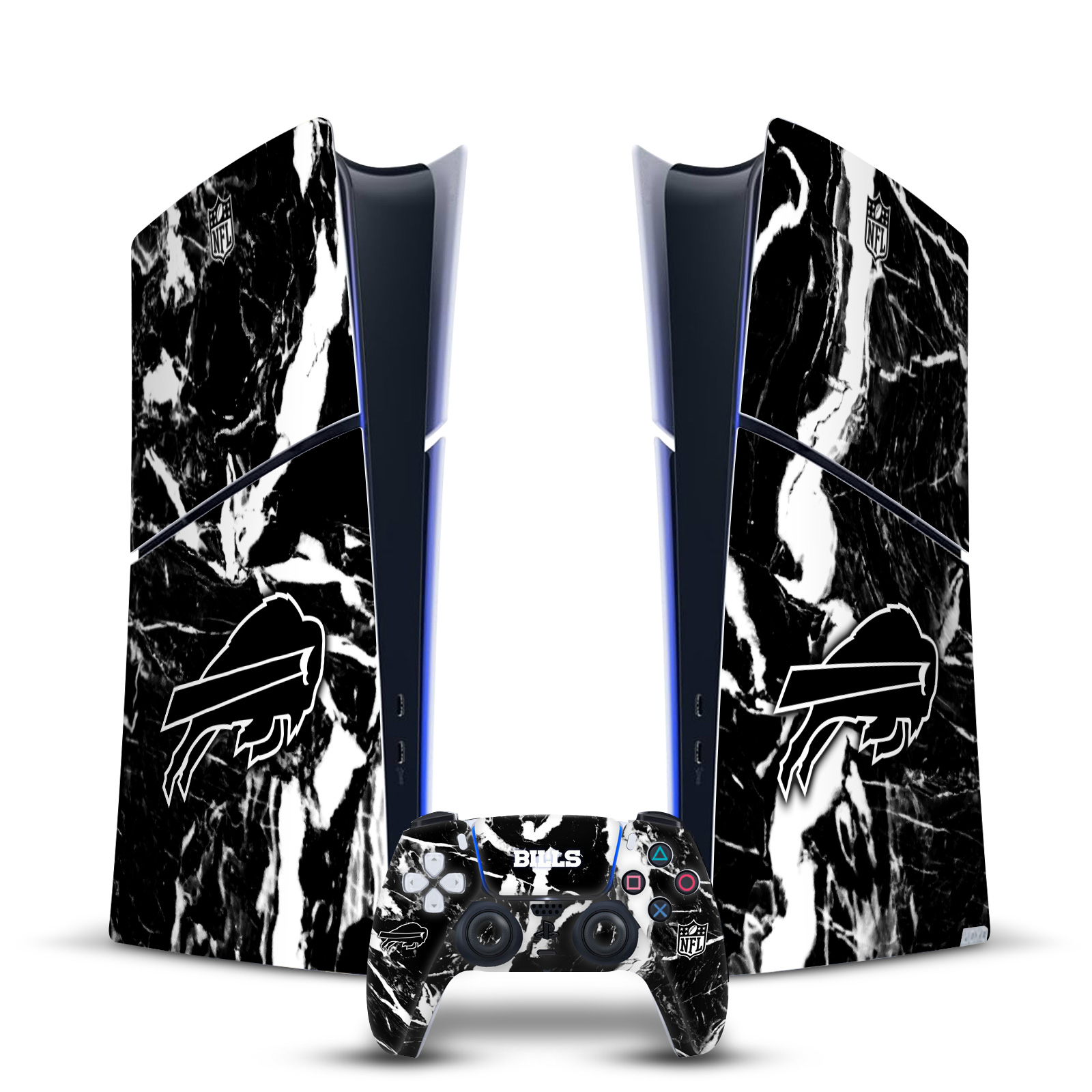 OFFICIAL NFL BUFFALO BILLS VINYL SKIN FOR PS5 SLIM DIGITAL CONSOLE & CONTROLLER