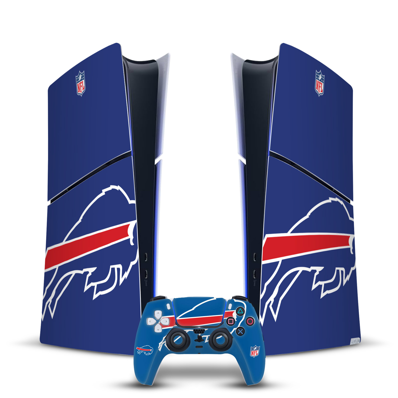 OFFICIAL NFL BUFFALO BILLS VINYL SKIN FOR PS5 SLIM DIGITAL CONSOLE & CONTROLLER