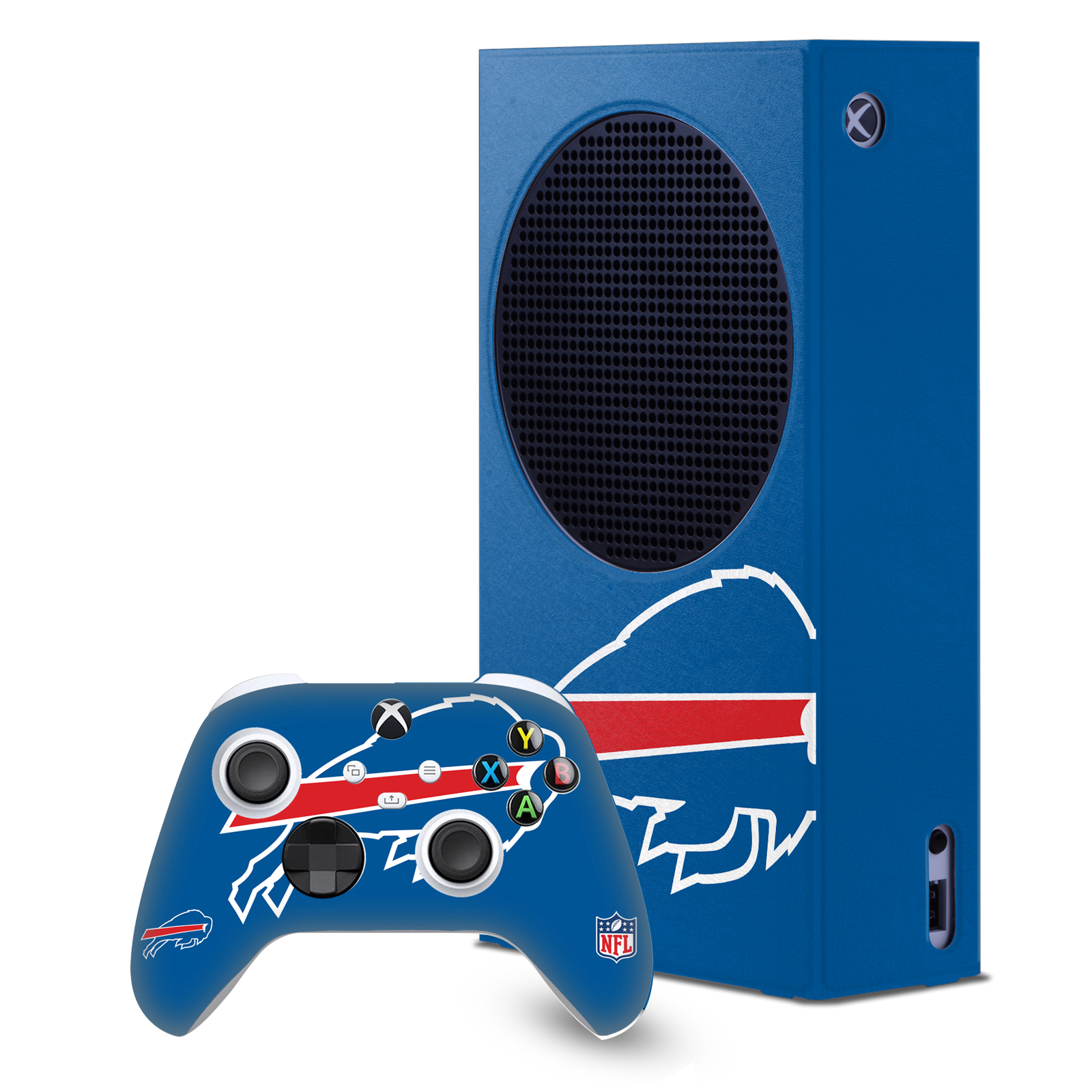 OFFICIAL NFL BUFFALO BILLS CONSOLE WRAP AND CONTROLLER SKIN FOR XBOX SERIES S