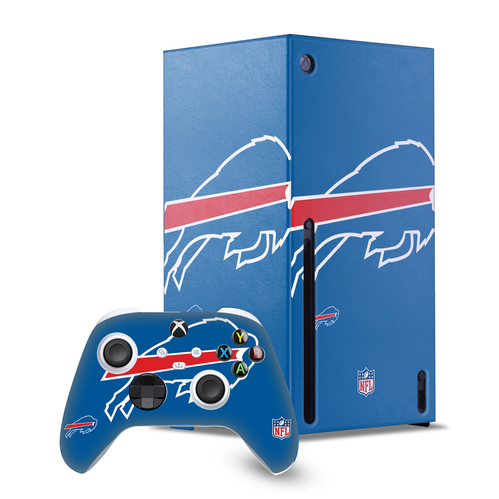 OFFICIAL NFL BUFFALO BILLS CONSOLE WRAP AND CONTROLLER SKIN FOR XBOX SERIES X