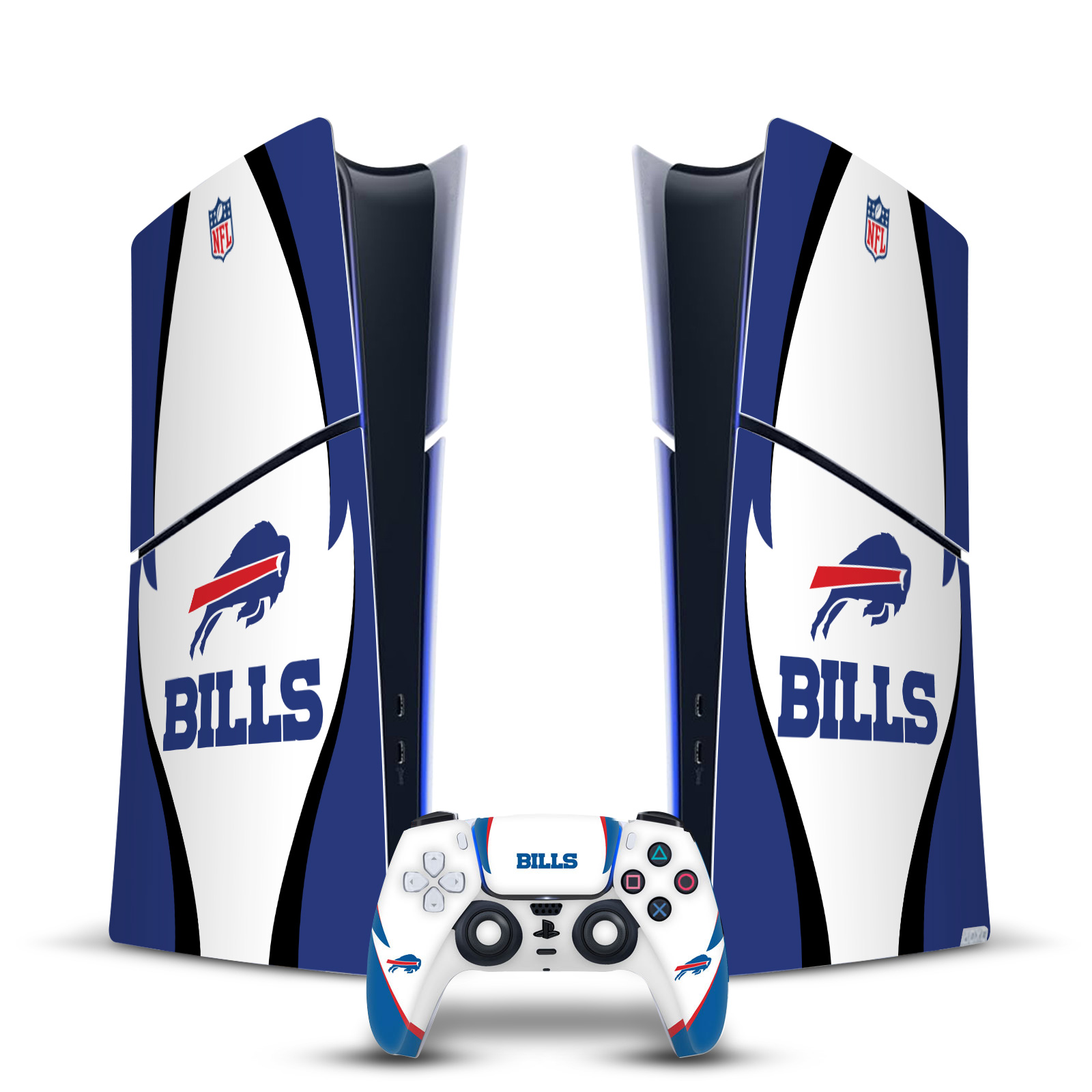 OFFICIAL NFL BUFFALO BILLS VINYL SKIN FOR PS5 SLIM DIGITAL CONSOLE & CONTROLLER